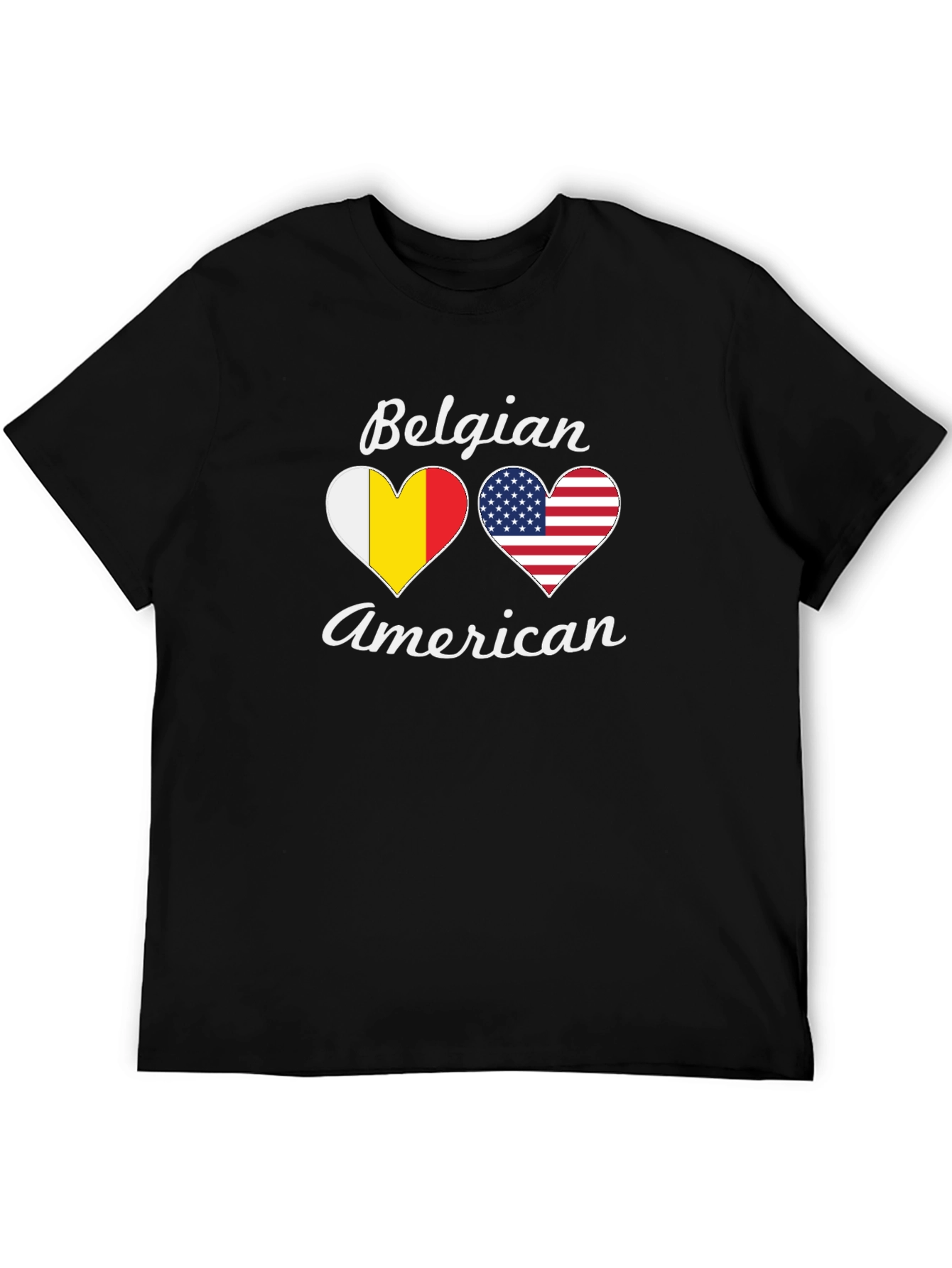 Belgian American Heart Flag T-Shirt