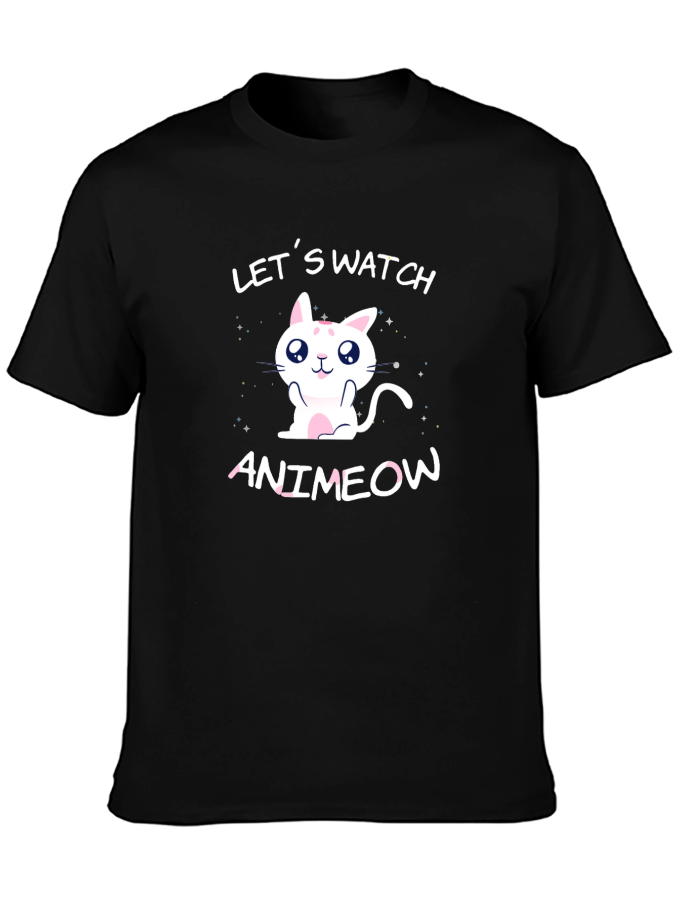 Animeow Cat Lover T-Shirt - Lets Watch Anime