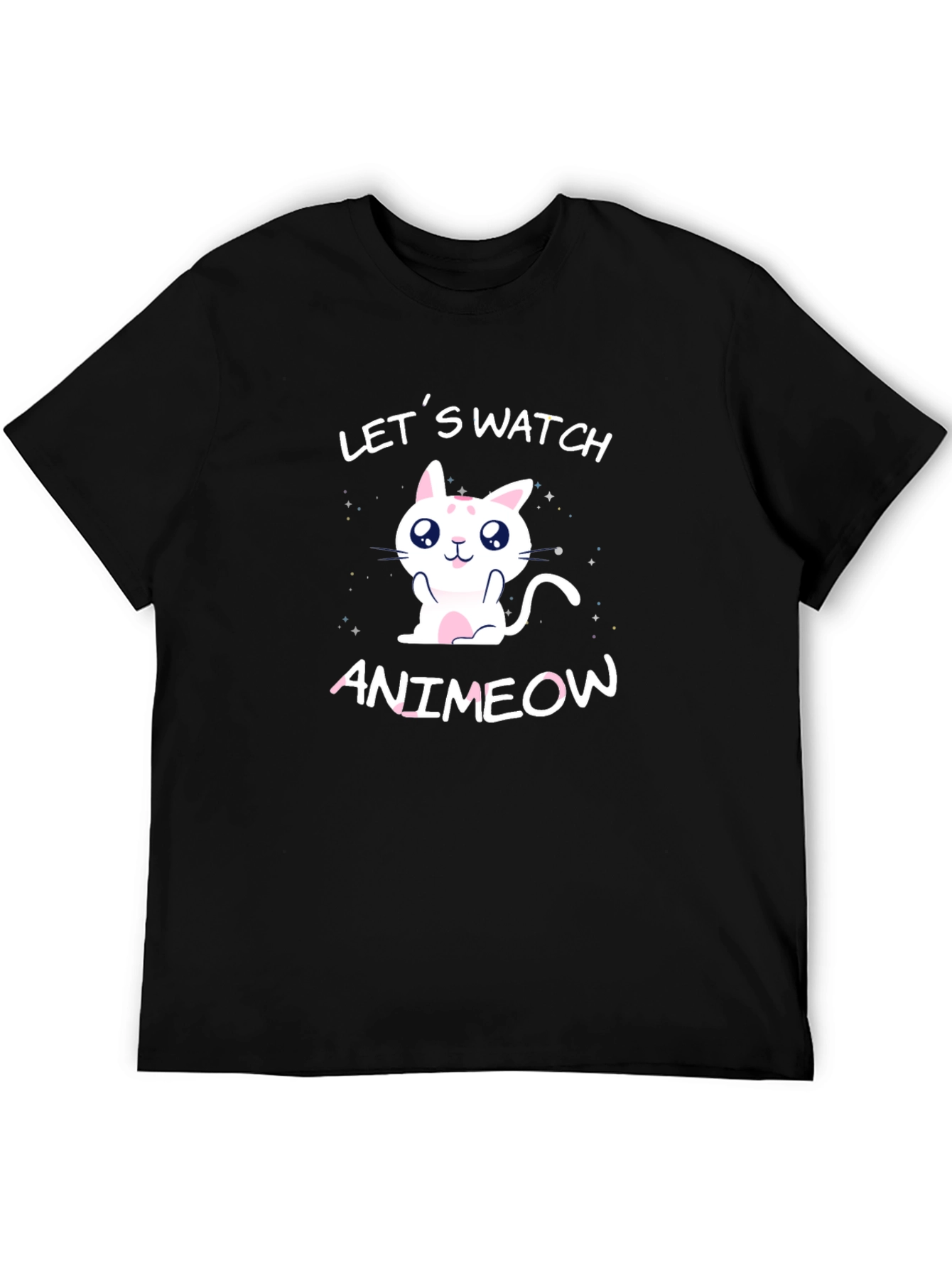Animeow Cat Lover T-Shirt - Lets Watch Anime