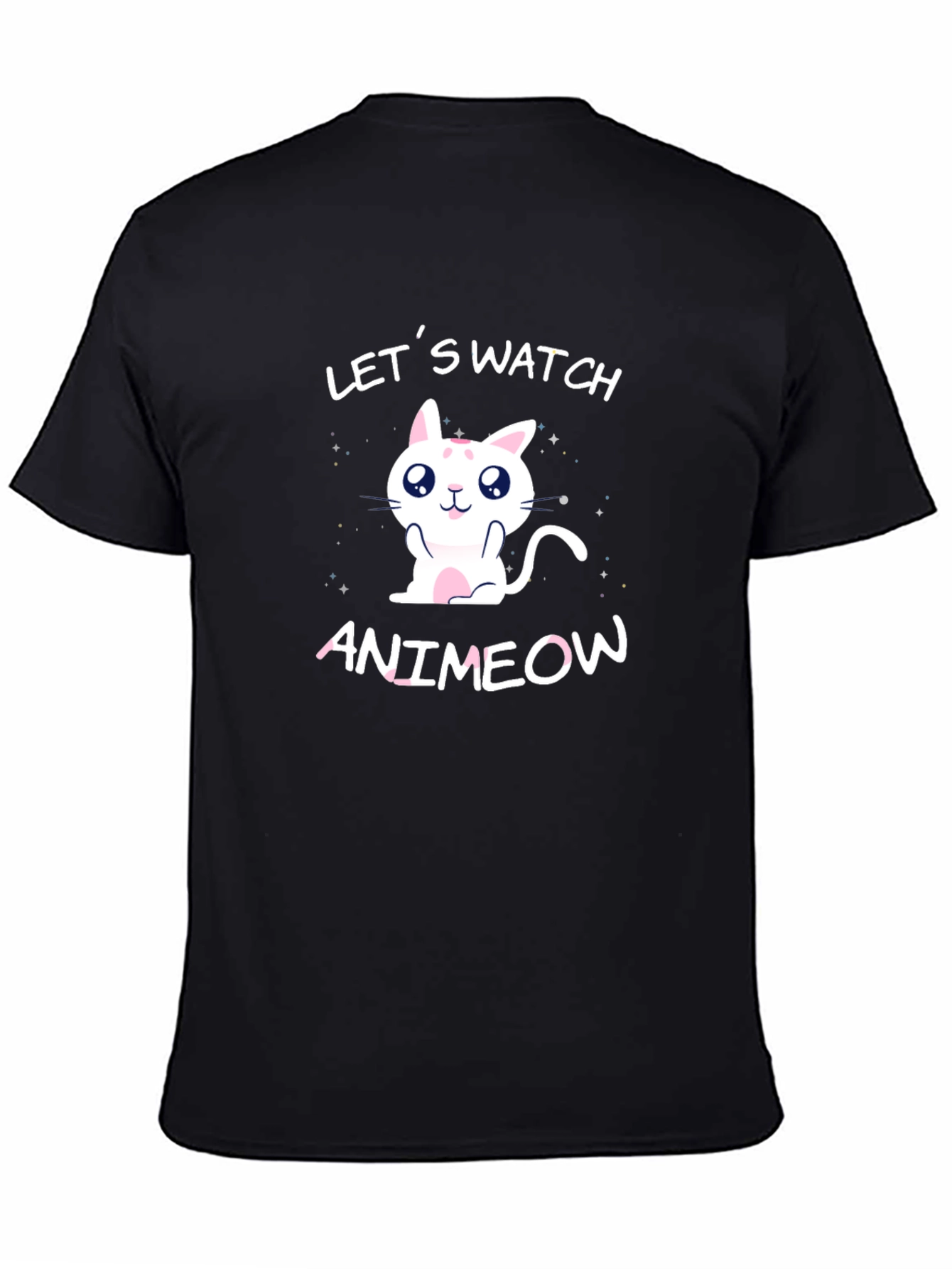 Animeow Cat Lover T-Shirt - Lets Watch Anime