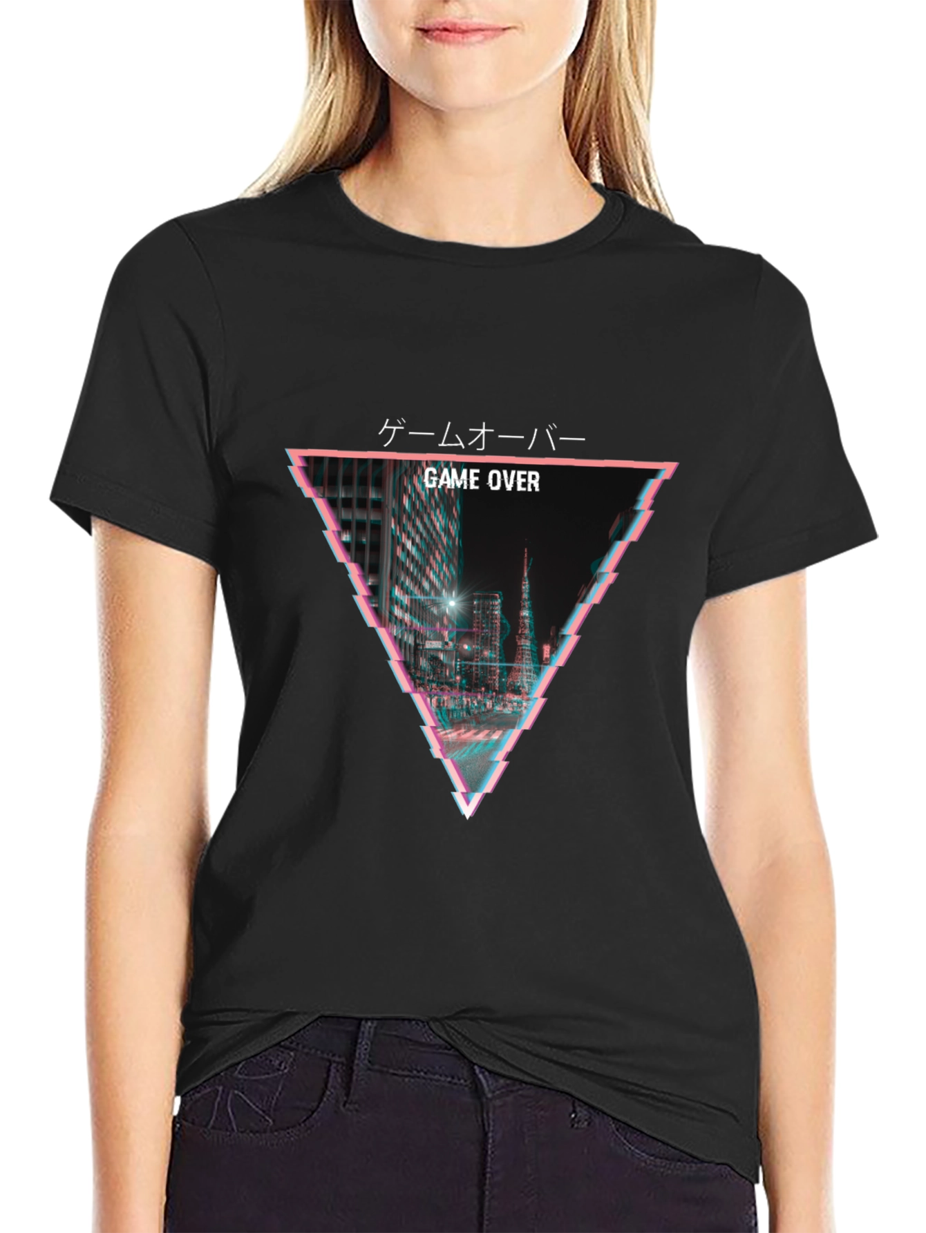 Game Over Retro T-Shirt - Tokyo Glitch Design