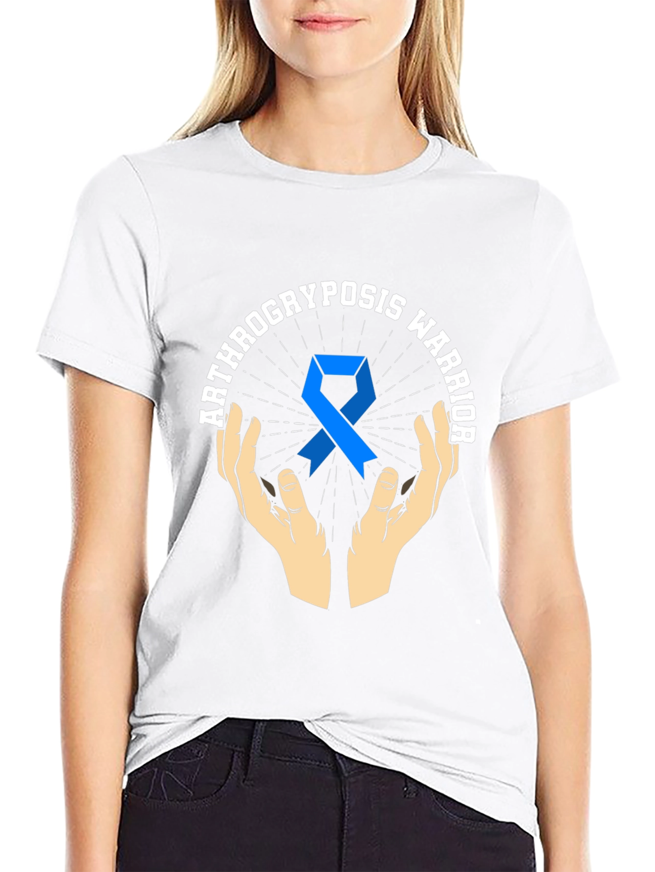 Arthrogryposis Warrior Ribbon Black Tee