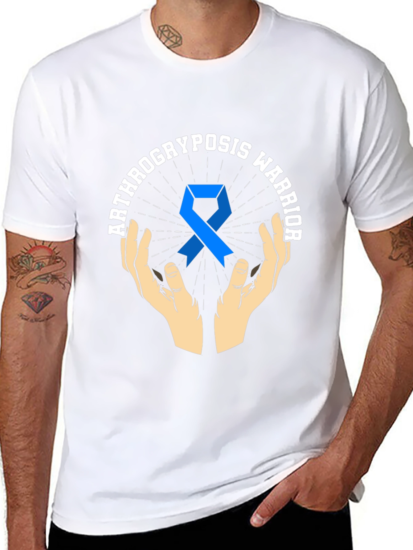 Arthrogryposis Warrior Ribbon Black Tee