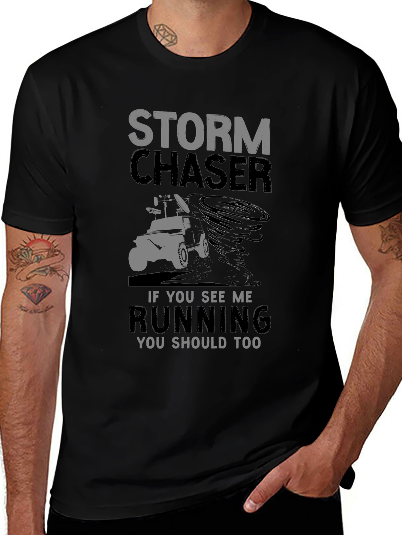 Storm Chaser Graphic Tee - Run Away!