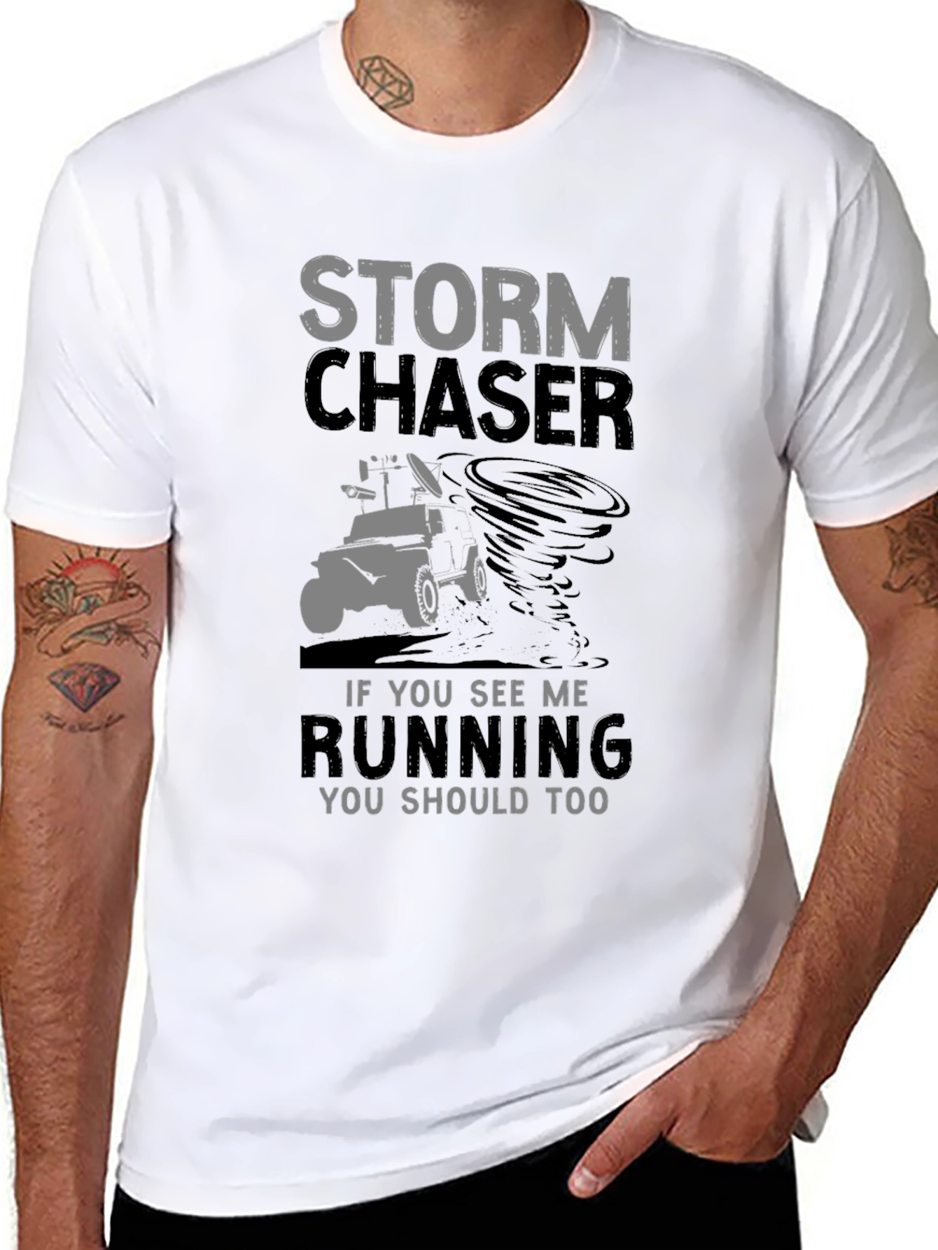 Storm Chaser Graphic Tee - Run Away!