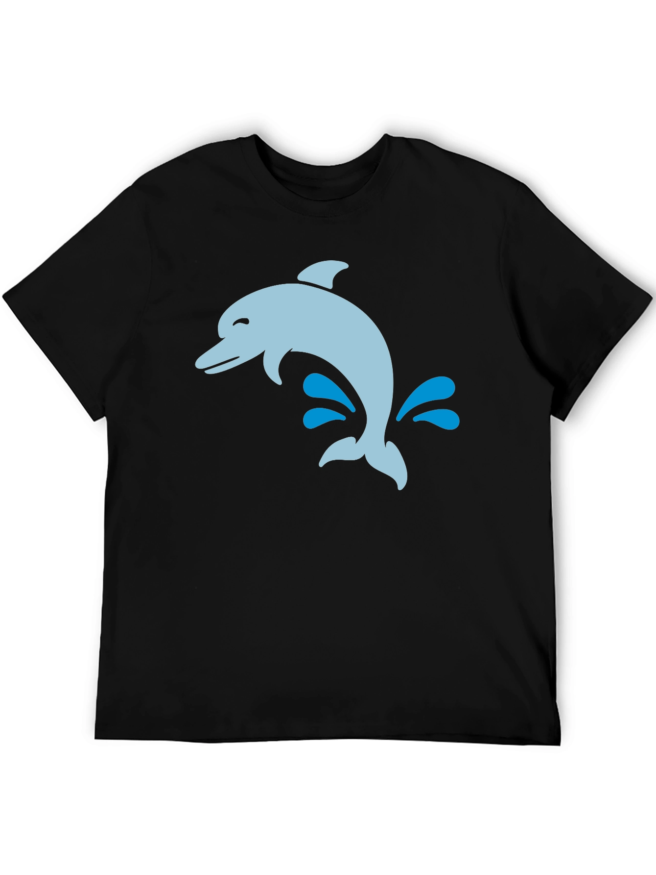 Dolphin Splash Black T-Shirt