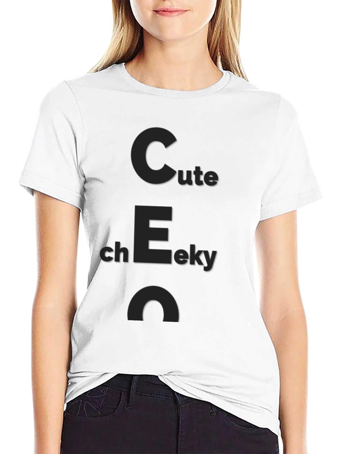 Cute Cheeky CEO Black T-Shirt