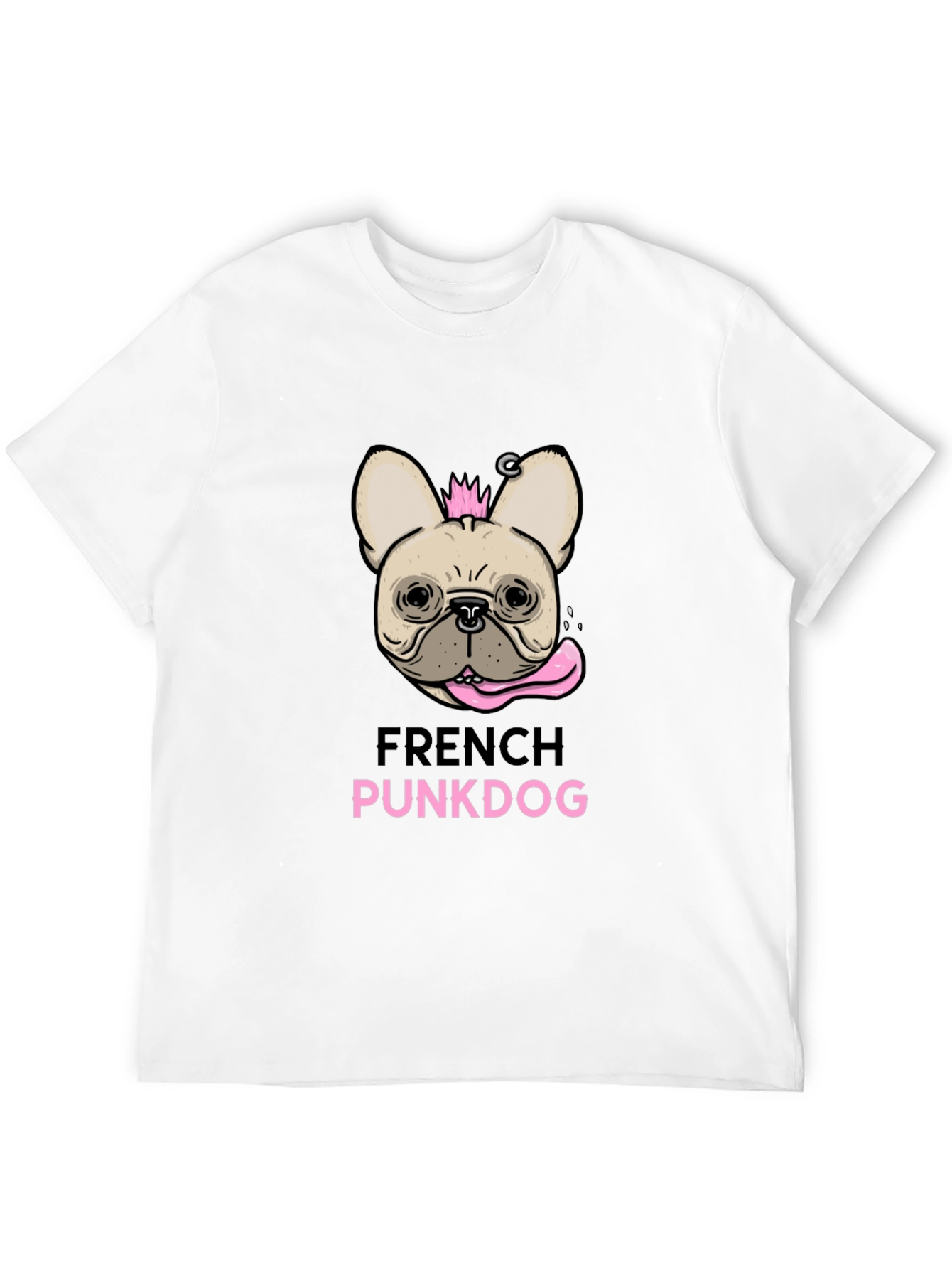 French Punkdog T-Shirt - Black Graphic Tee