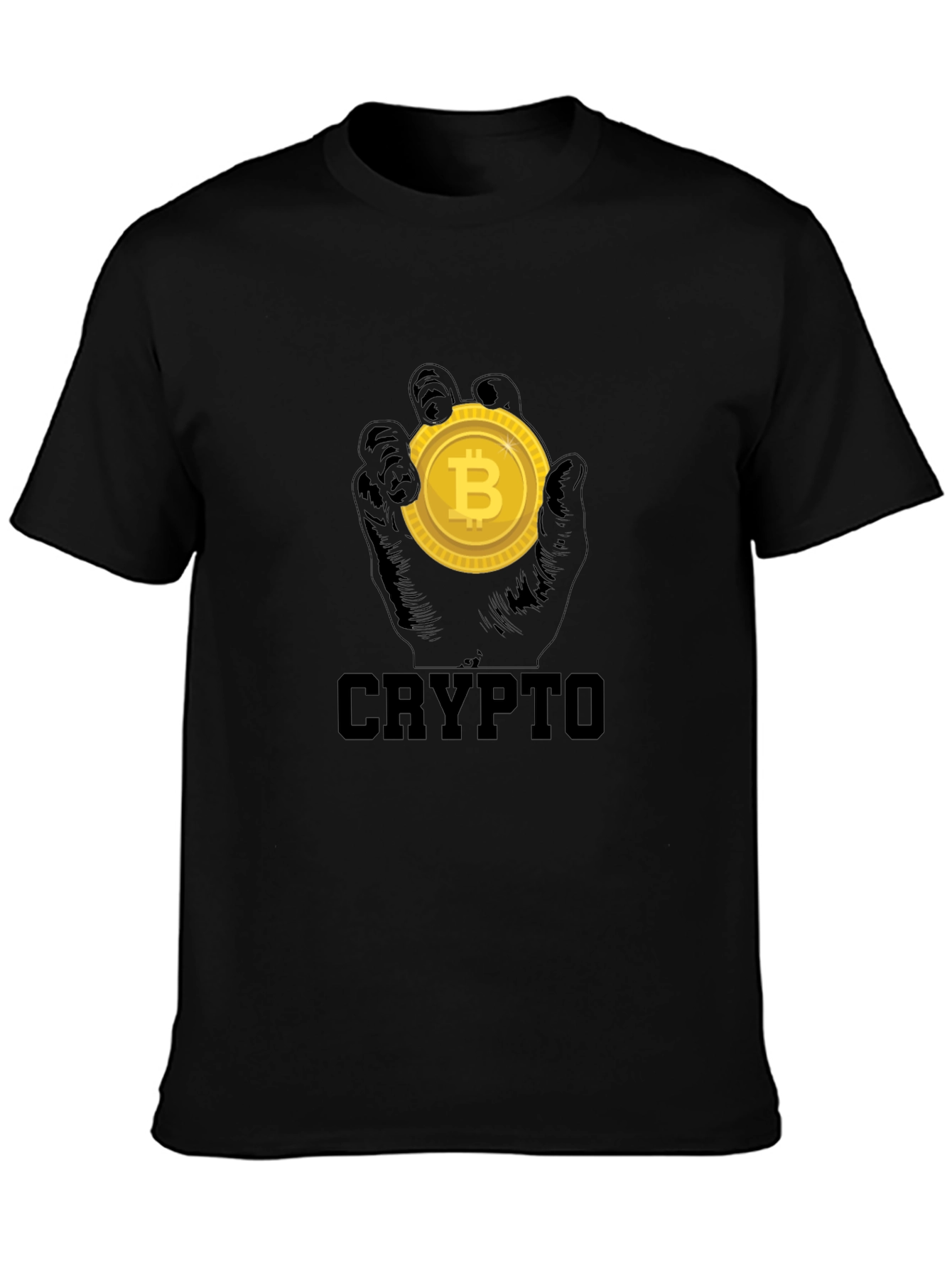 Crypto Bitcoin T-Shirt - Black