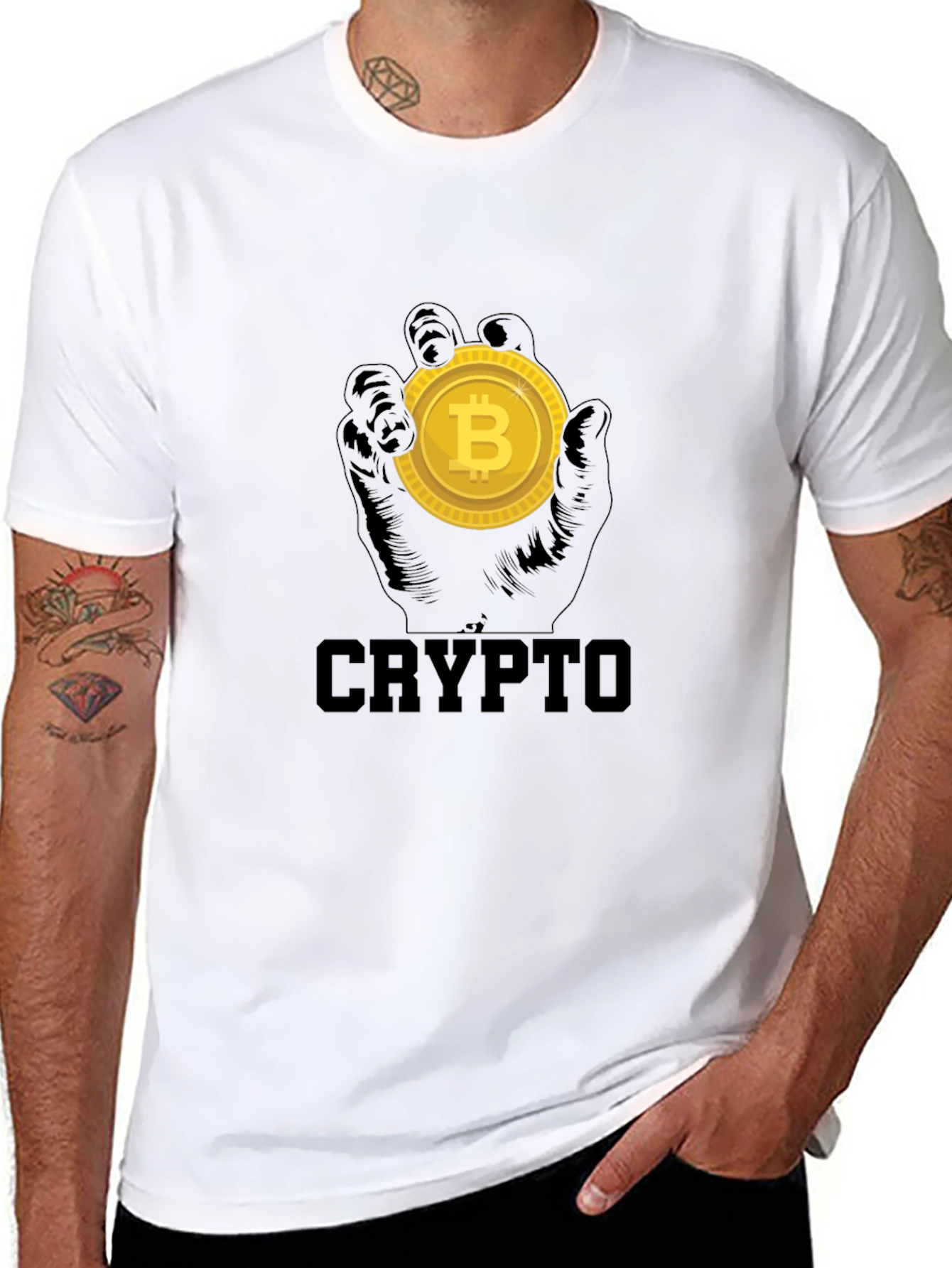 Crypto Bitcoin T-Shirt - Black