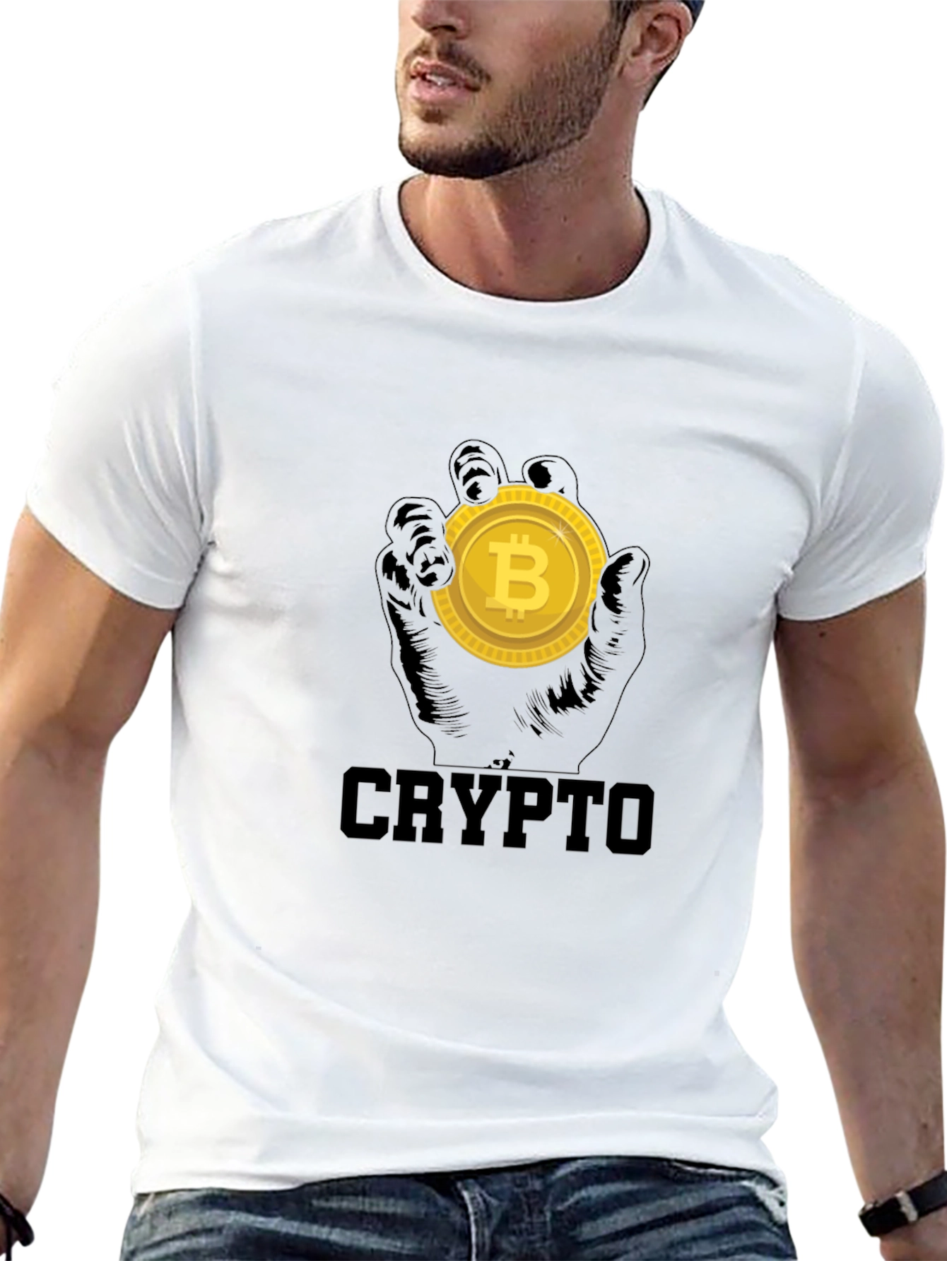 Crypto Bitcoin T-Shirt - Black
