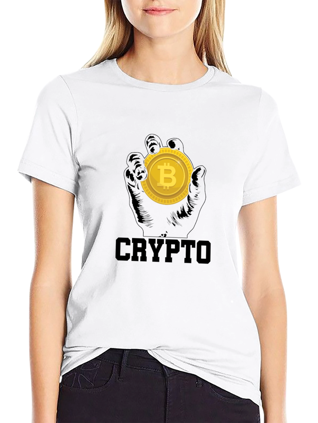 Crypto Bitcoin T-Shirt - Black