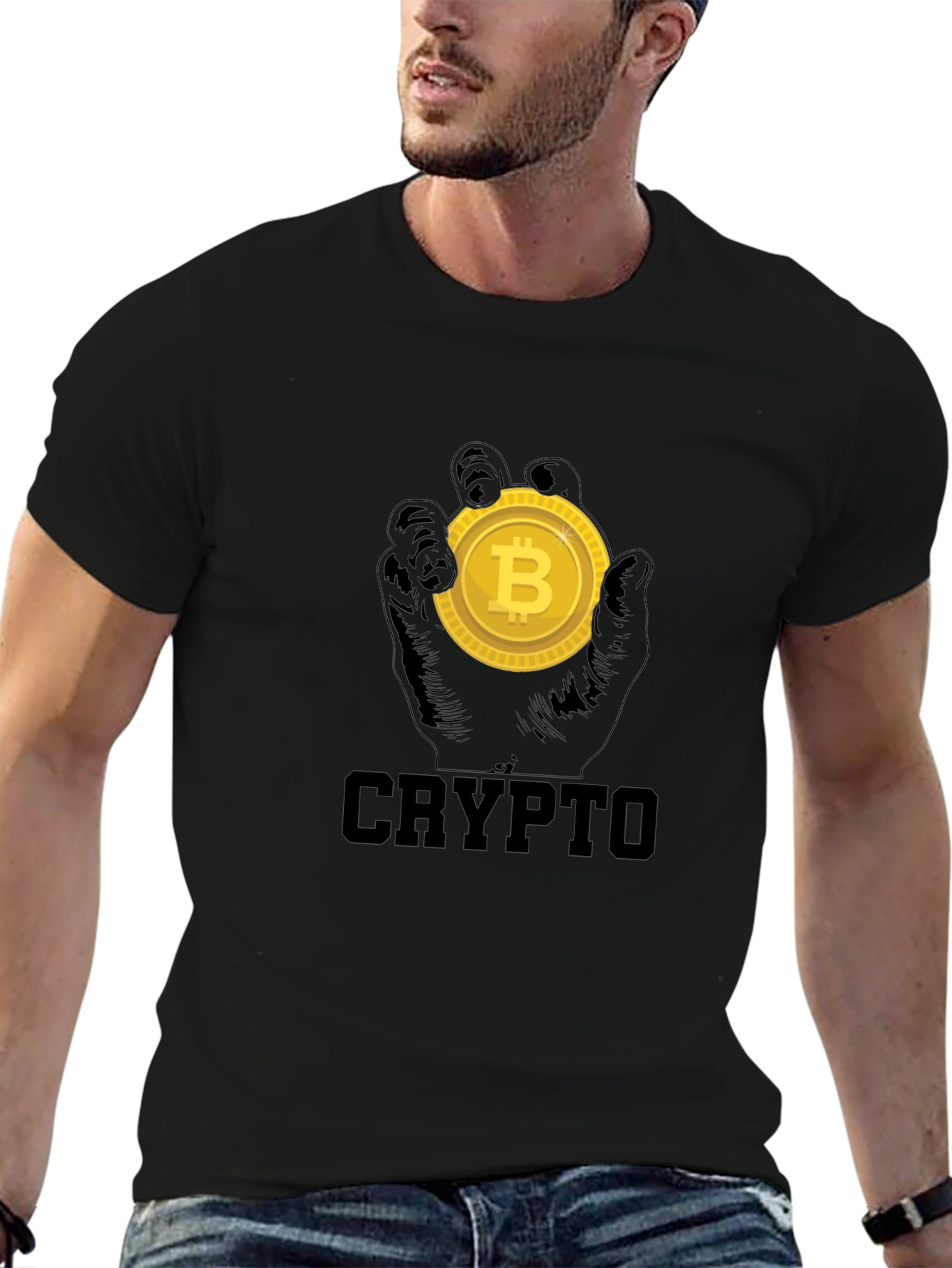 Crypto Bitcoin T-Shirt - Black