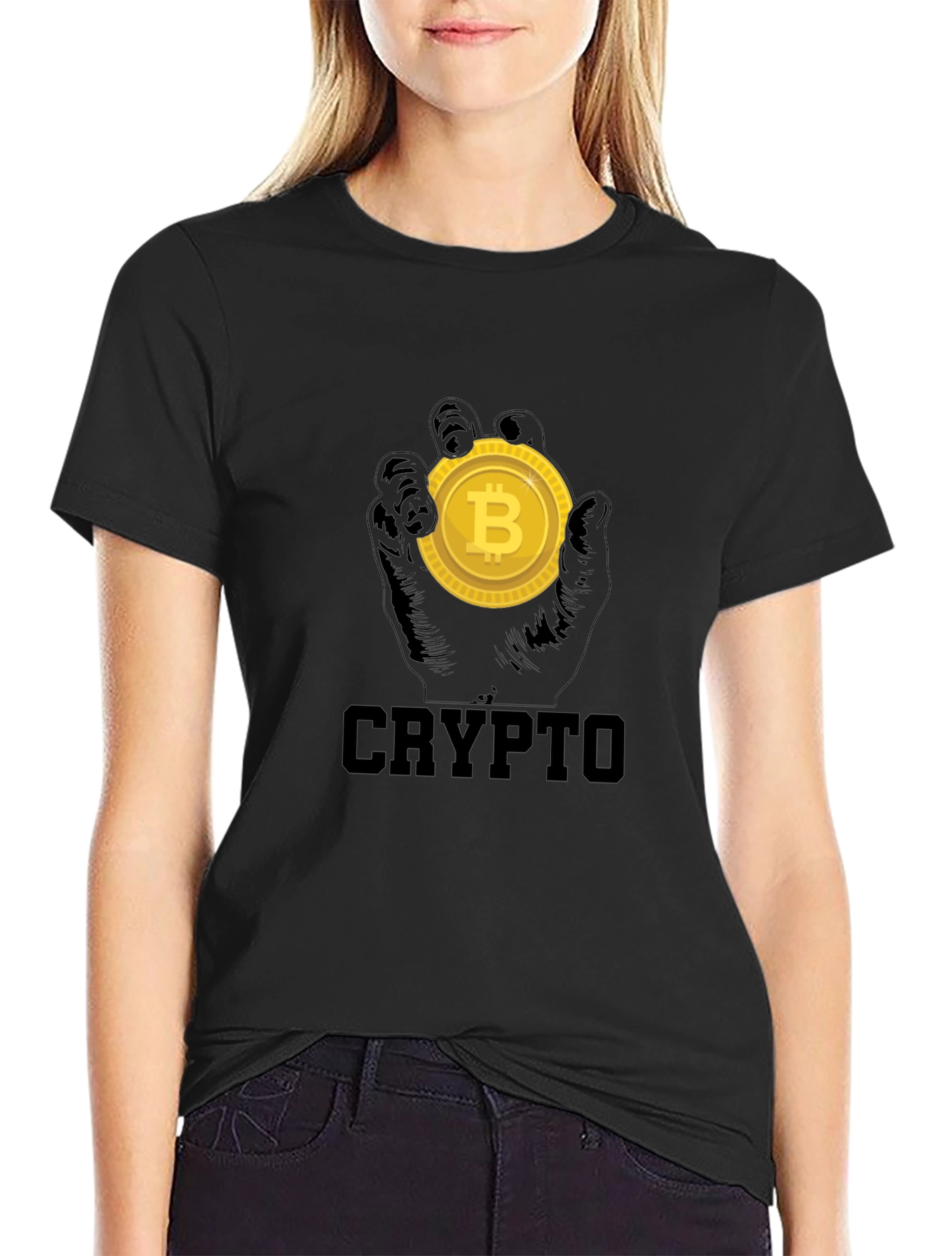 Crypto Bitcoin T-Shirt - Black