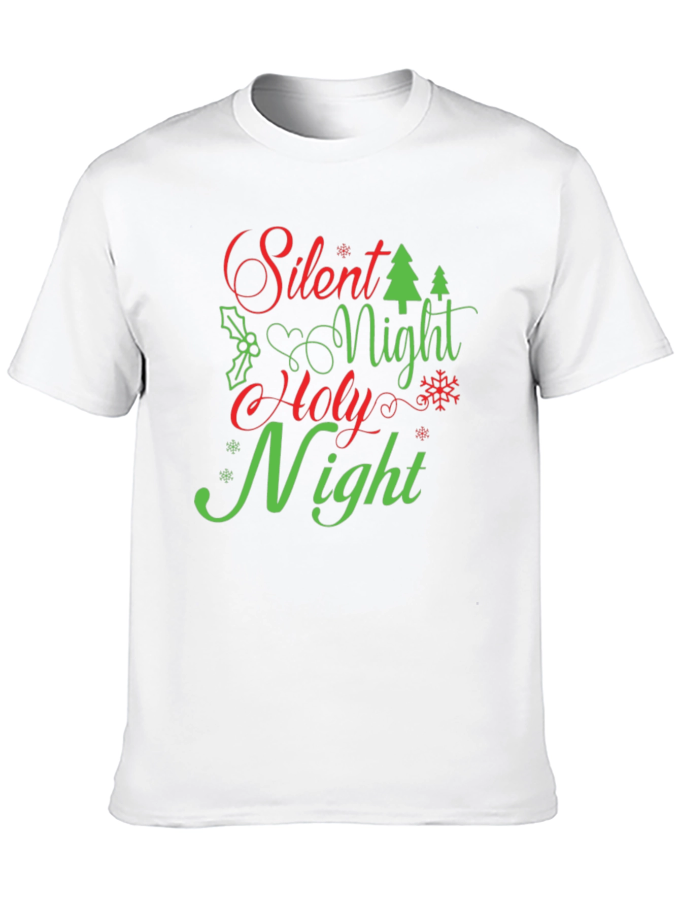 Silent Night Holy Night Christmas Holiday T-Shirt
