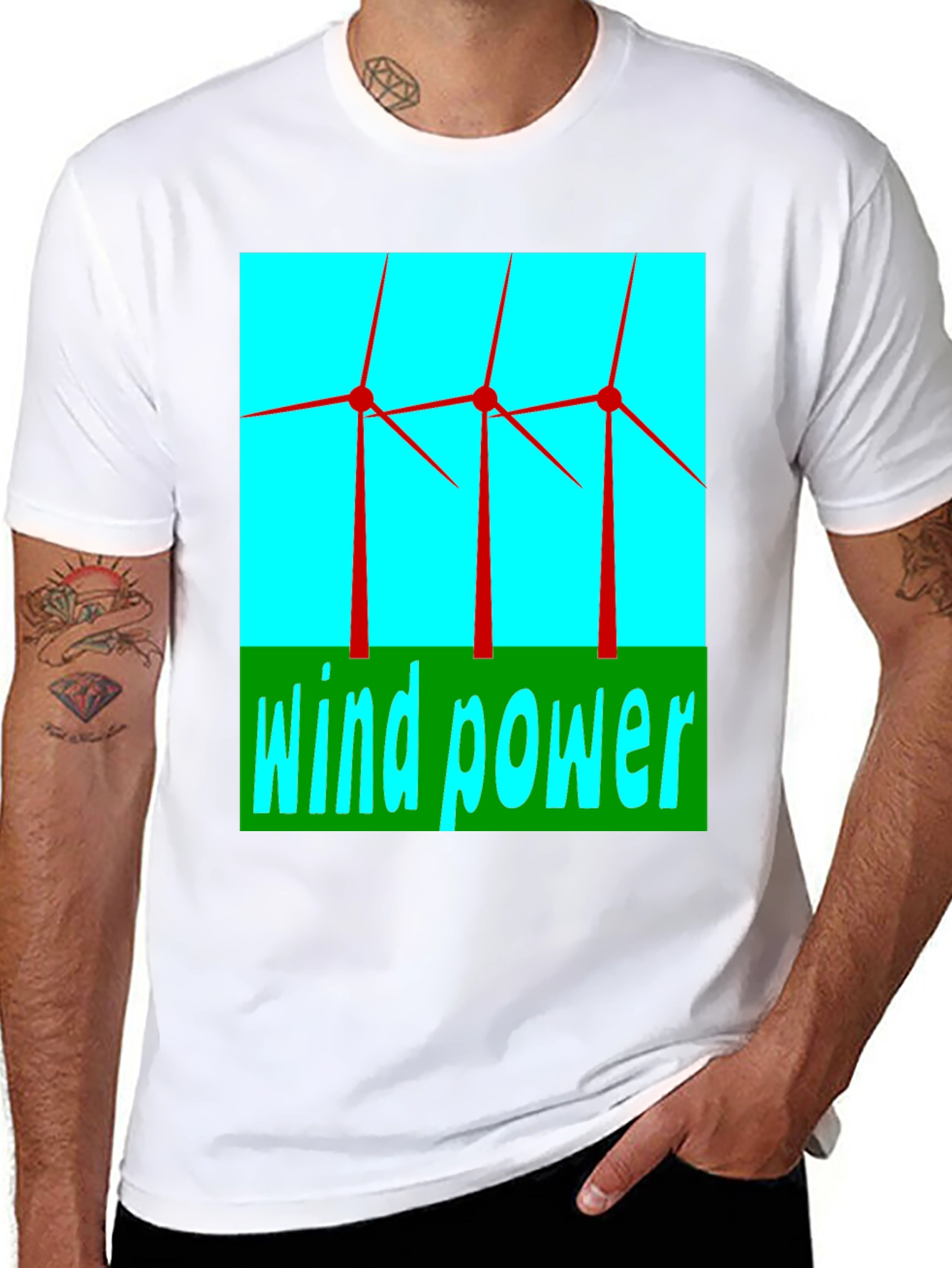 Wind Power T-Shirt - Green Energy