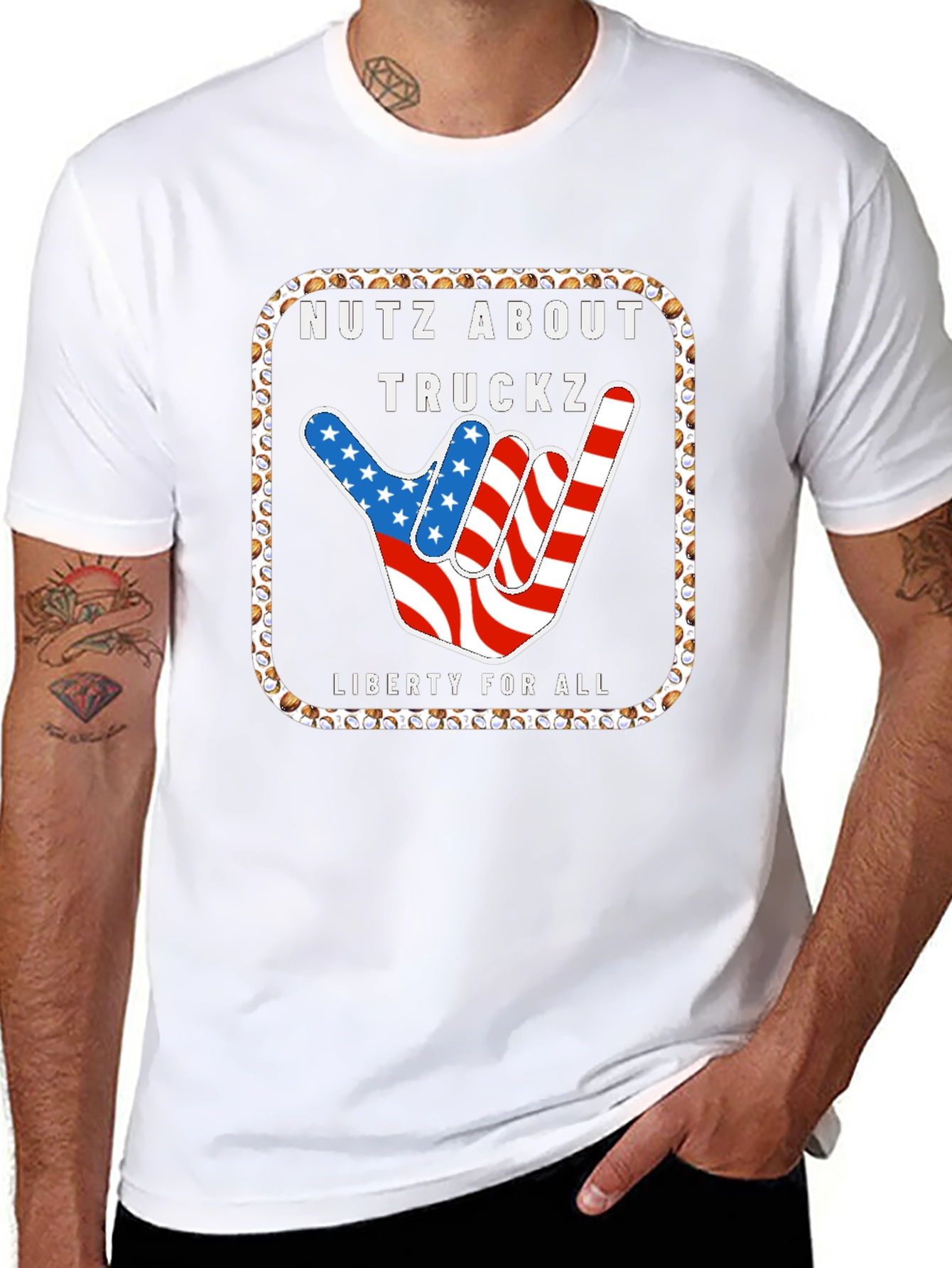 Nutz About Truckz Tee: Liberty For All