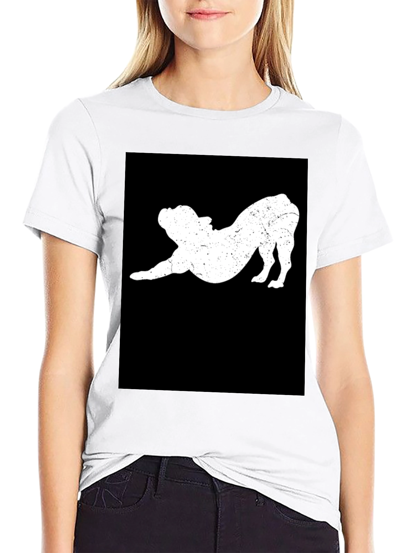 Bulldog Stretch Black T-Shirt - Comfort Fit