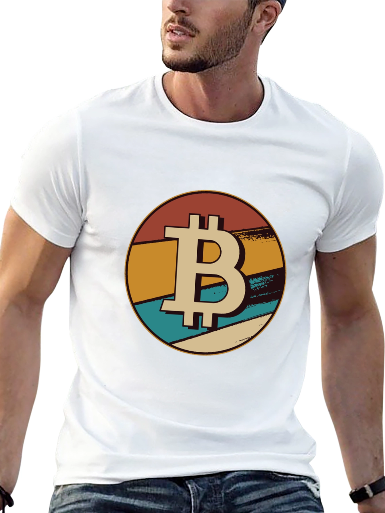 Bitcoin Retro Graphic Tee - Black Crypto T-Shirt