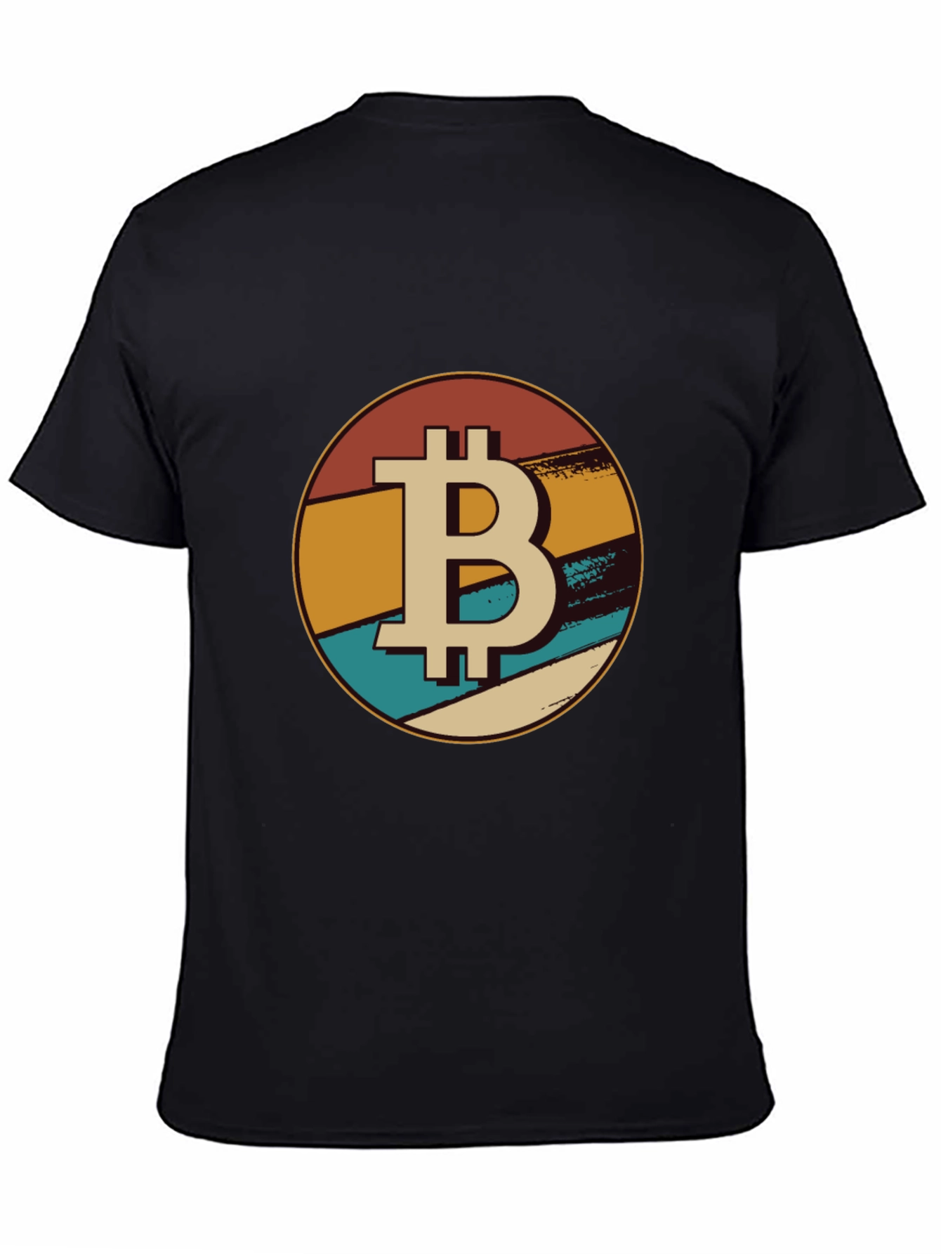 Bitcoin Retro Graphic Tee - Black Crypto T-Shirt