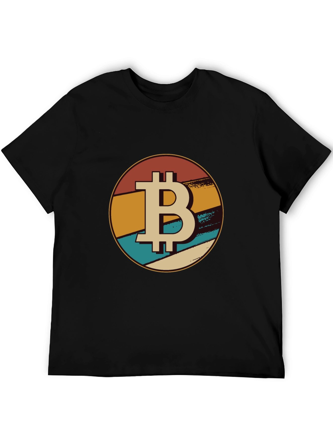 Bitcoin Retro Graphic Tee - Black Crypto T-Shirt