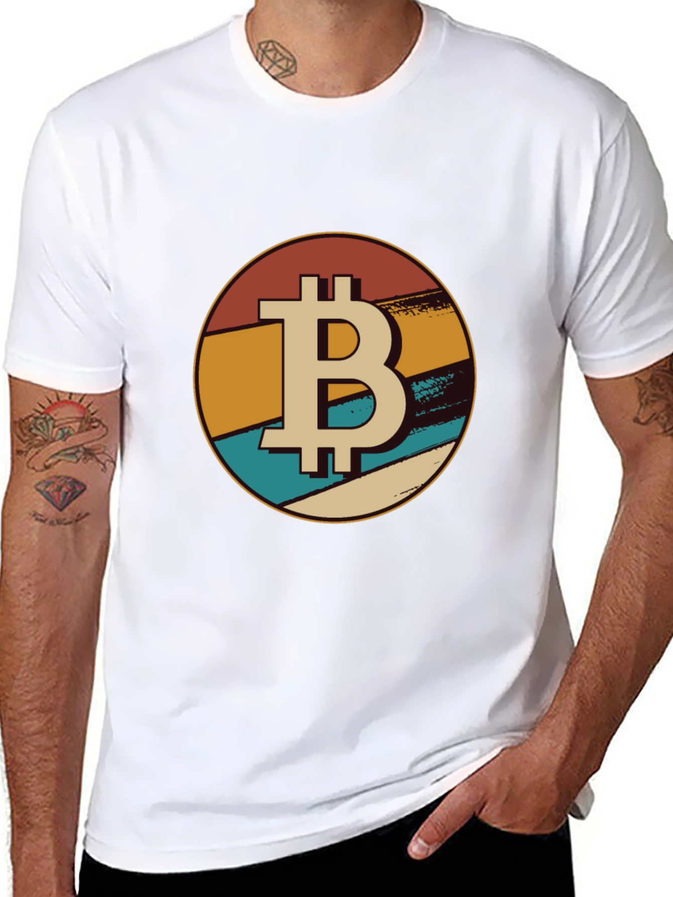 Bitcoin Retro Graphic Tee - Black Crypto T-Shirt