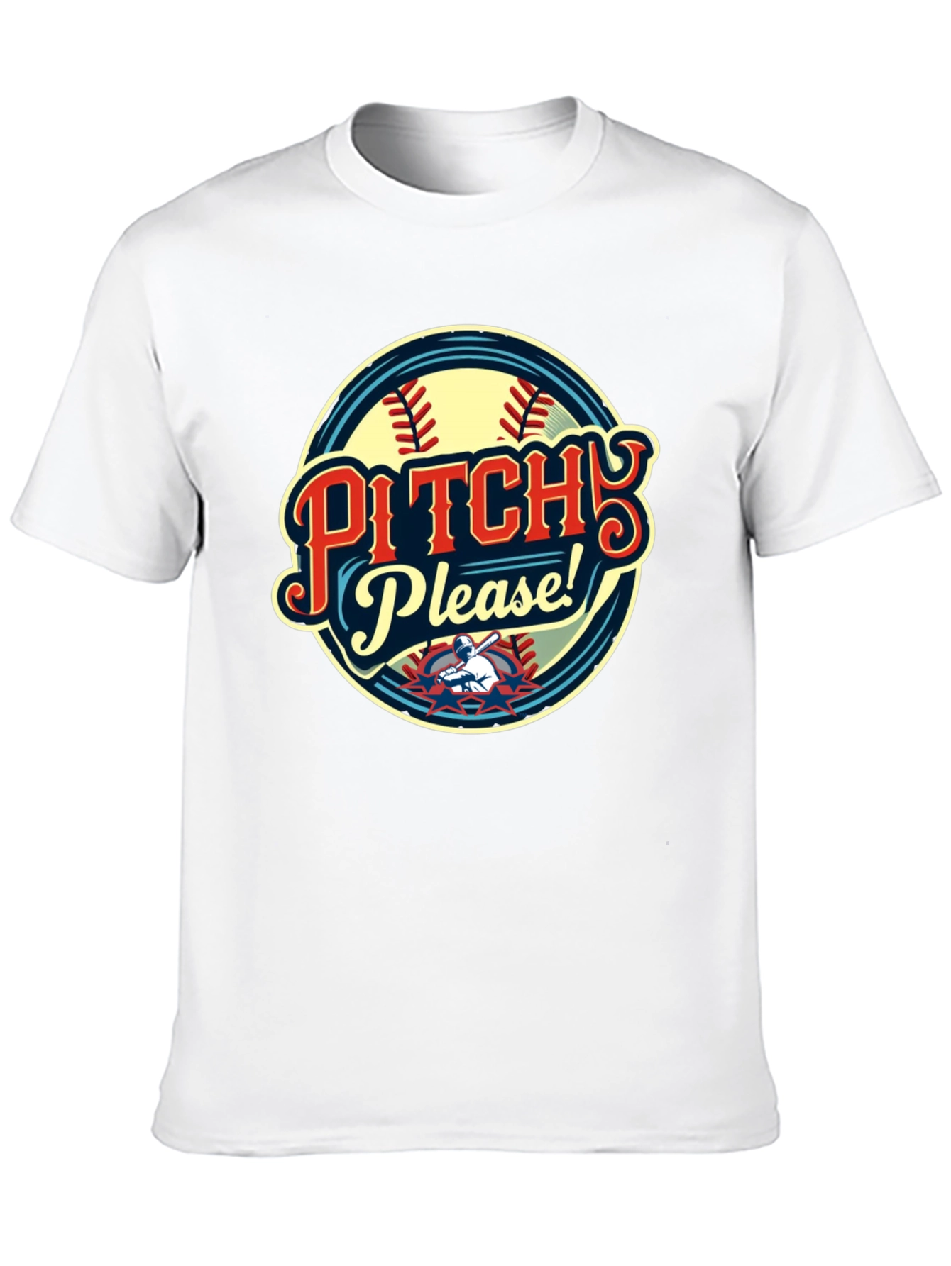 Pitch Please Baseball Graphic T-Shirt