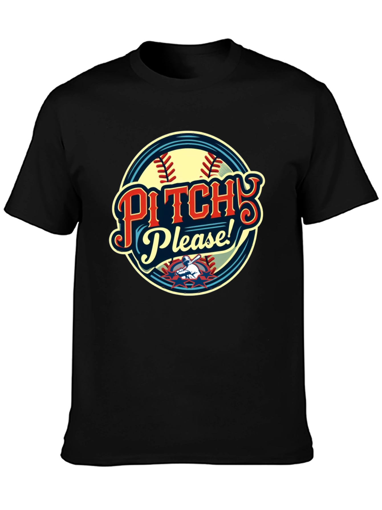 Pitch Please Baseball Graphic T-Shirt