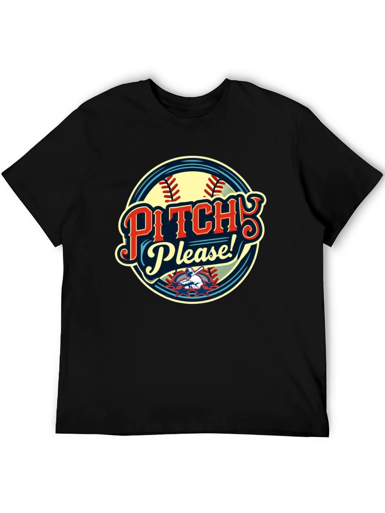 Pitch Please Baseball Graphic T-Shirt