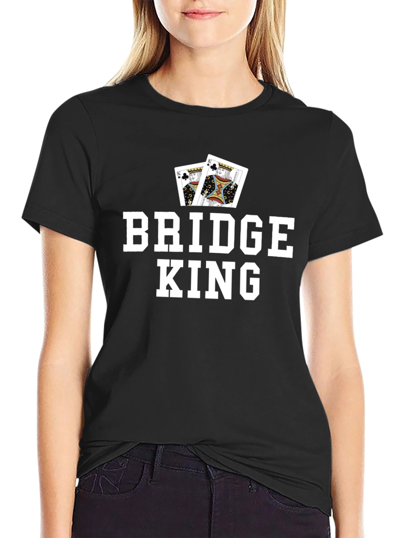 Bridge King Graphic Tee - Card Game T-Shirt