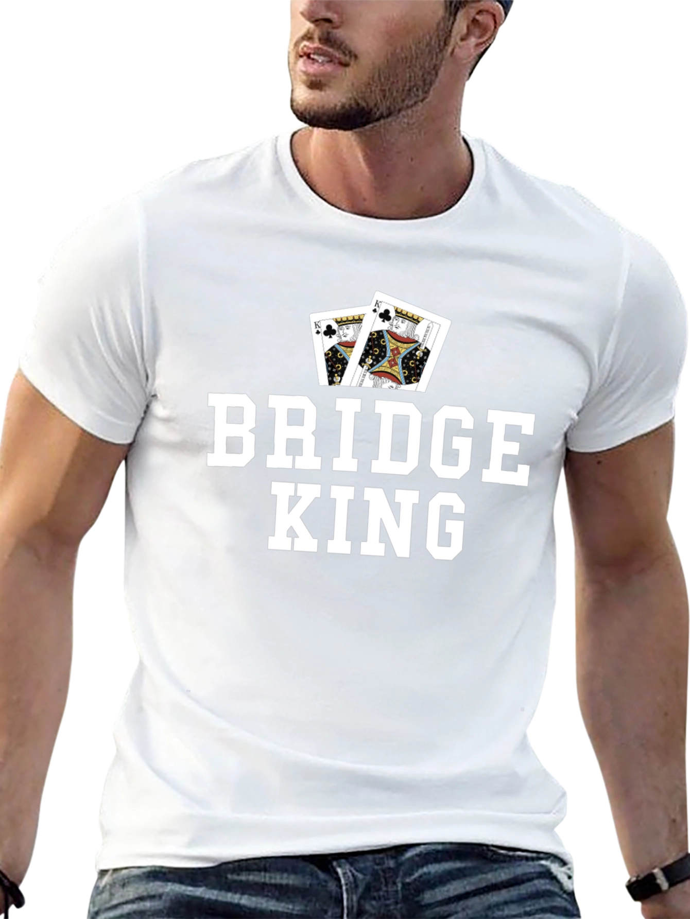 Bridge King Graphic Tee - Card Game T-Shirt