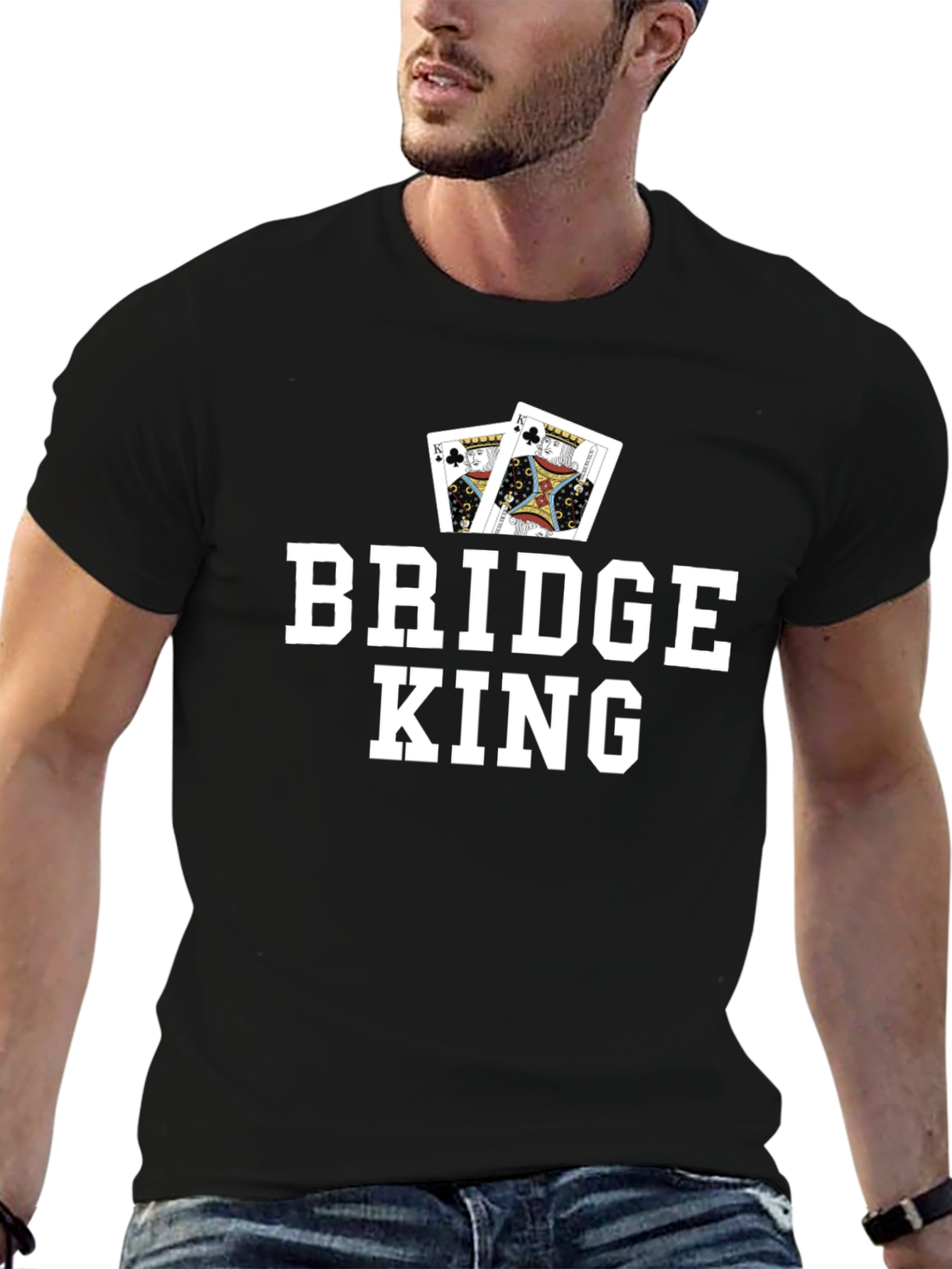 Bridge King Graphic Tee - Card Game T-Shirt