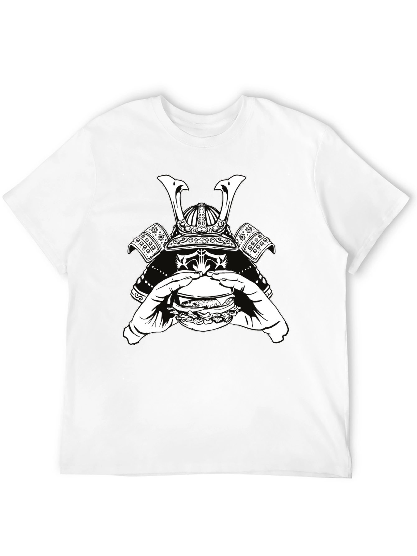 Samurai Burger Graphic Tee - Cool Black T-Shirt