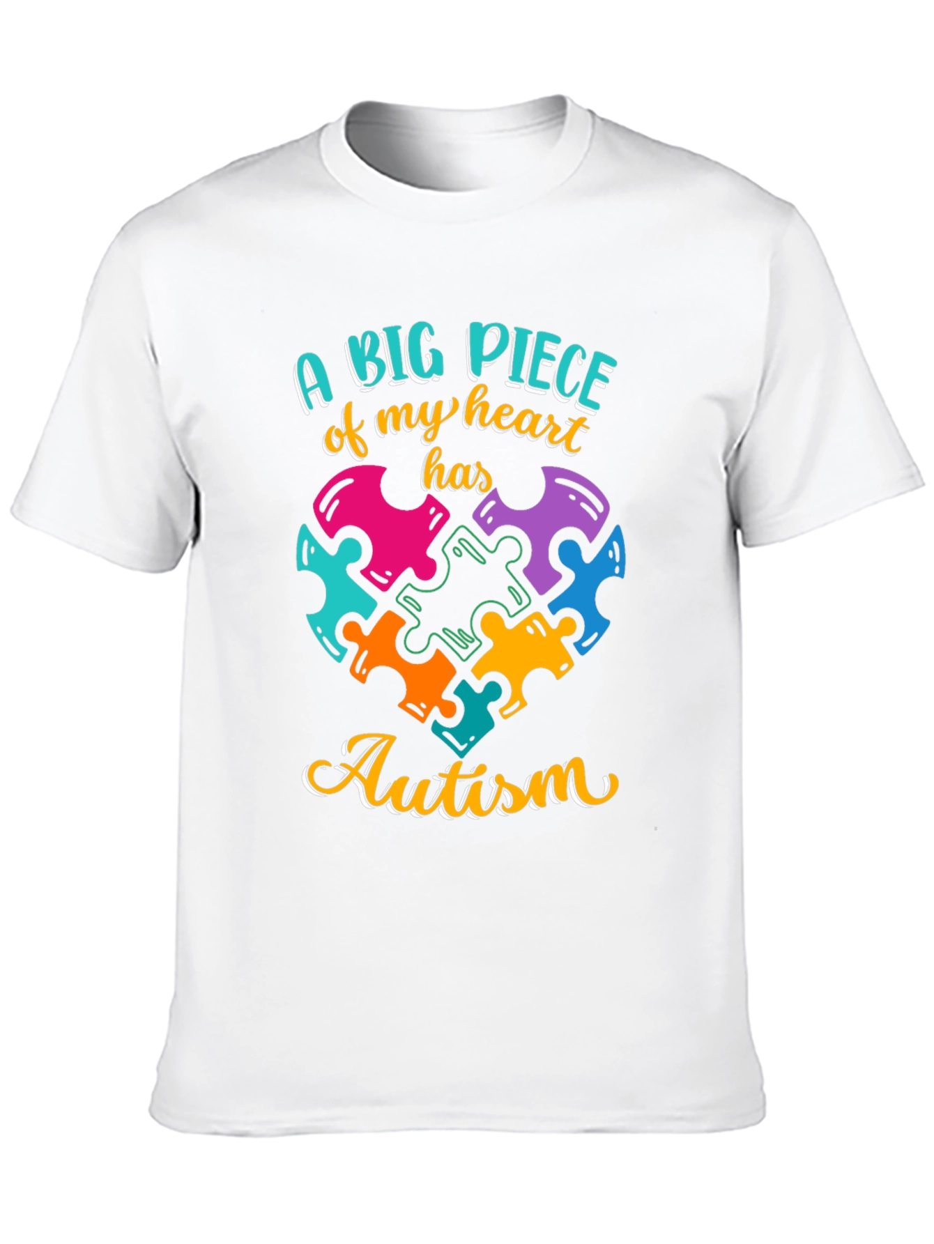 Autism Awareness Heart Puzzle T-Shirt