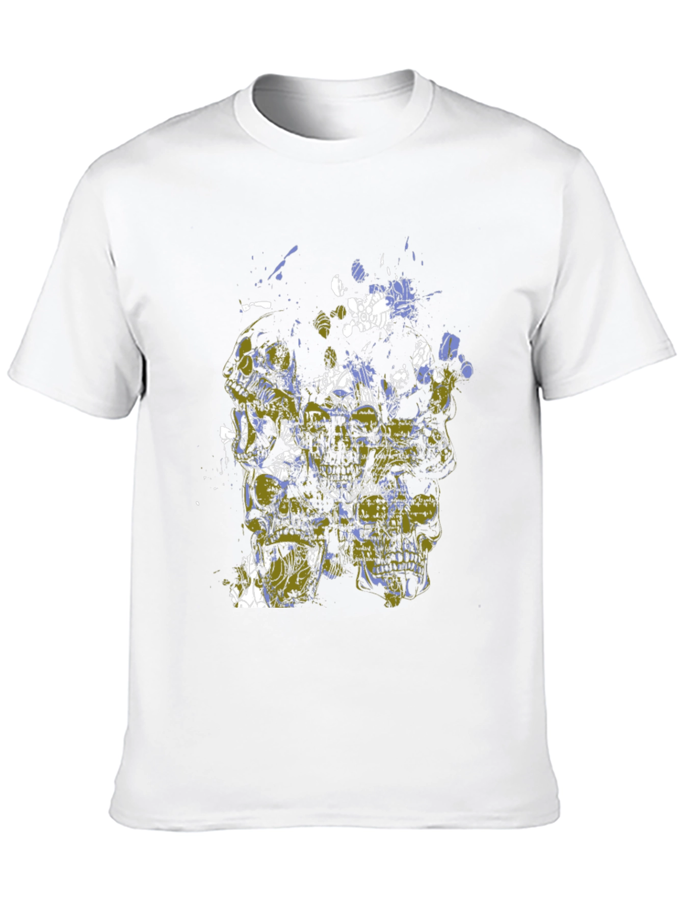 Abstract Art Black Cotton Tee