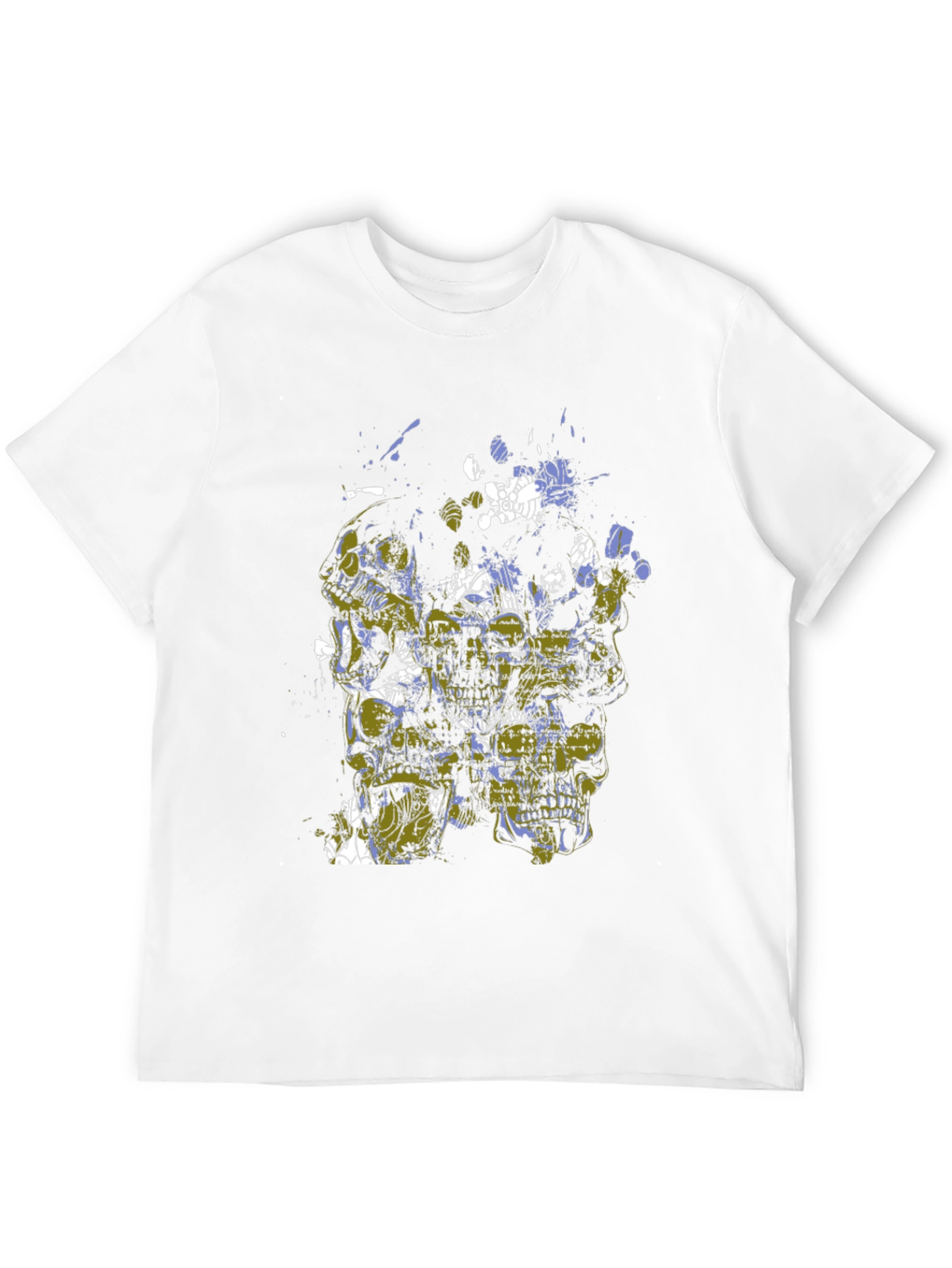 Abstract Art Black Cotton Tee
