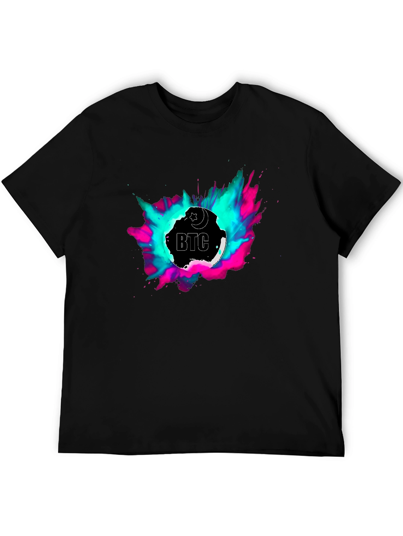BTC T-Shirt - Crescent Moon Crypto Tee