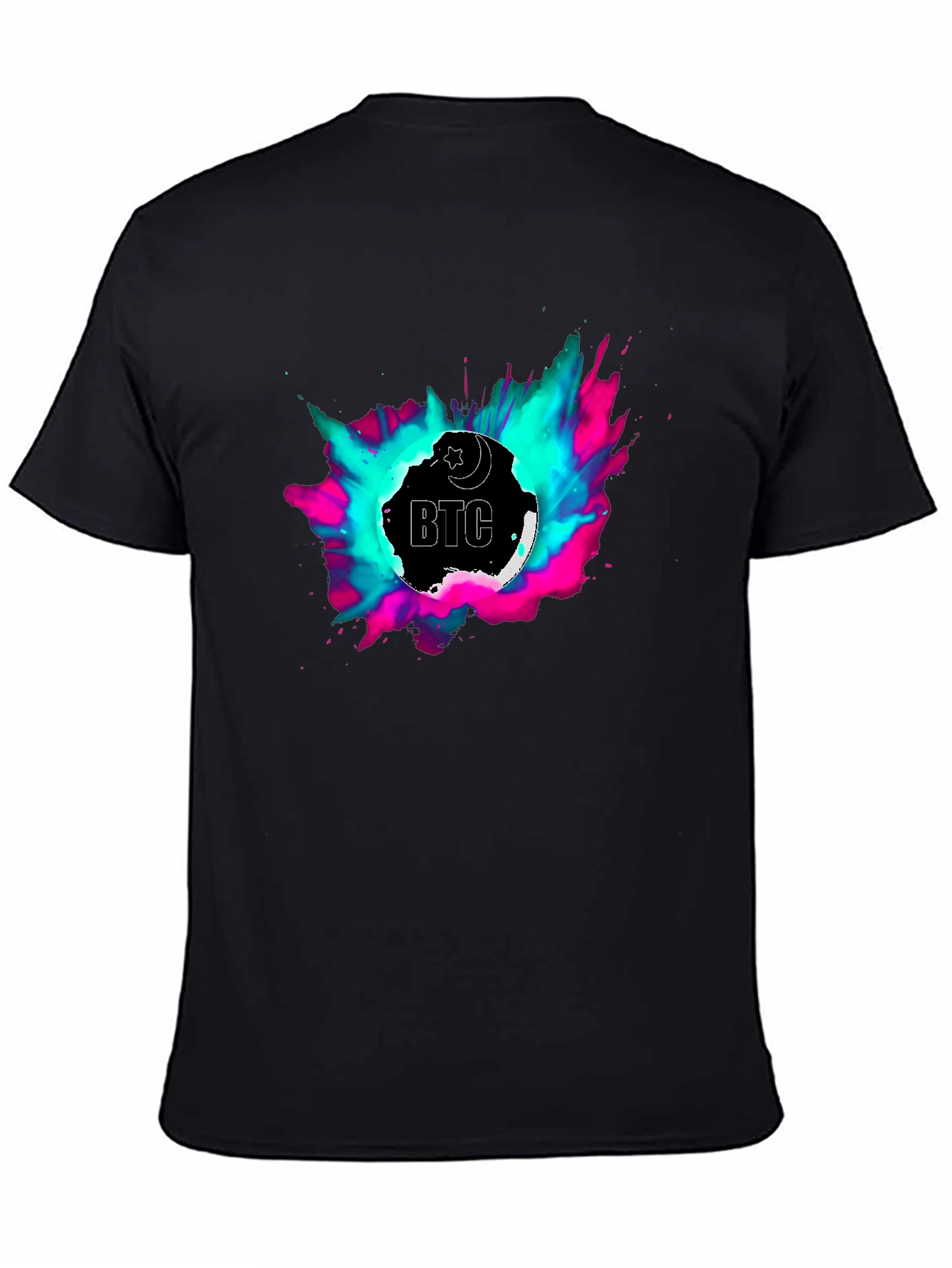 BTC T-Shirt - Crescent Moon Crypto Tee