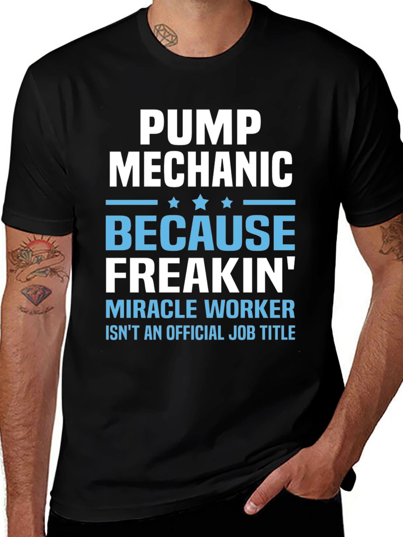 Pump Mechanic Freakin Miracle Worker Graphic Tee