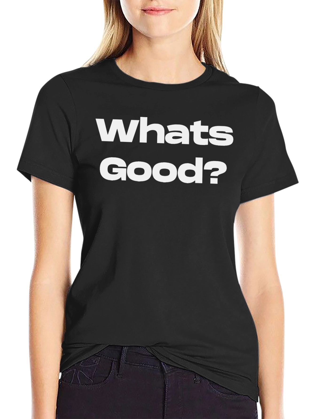 Whats Good? Black Graphic Tee