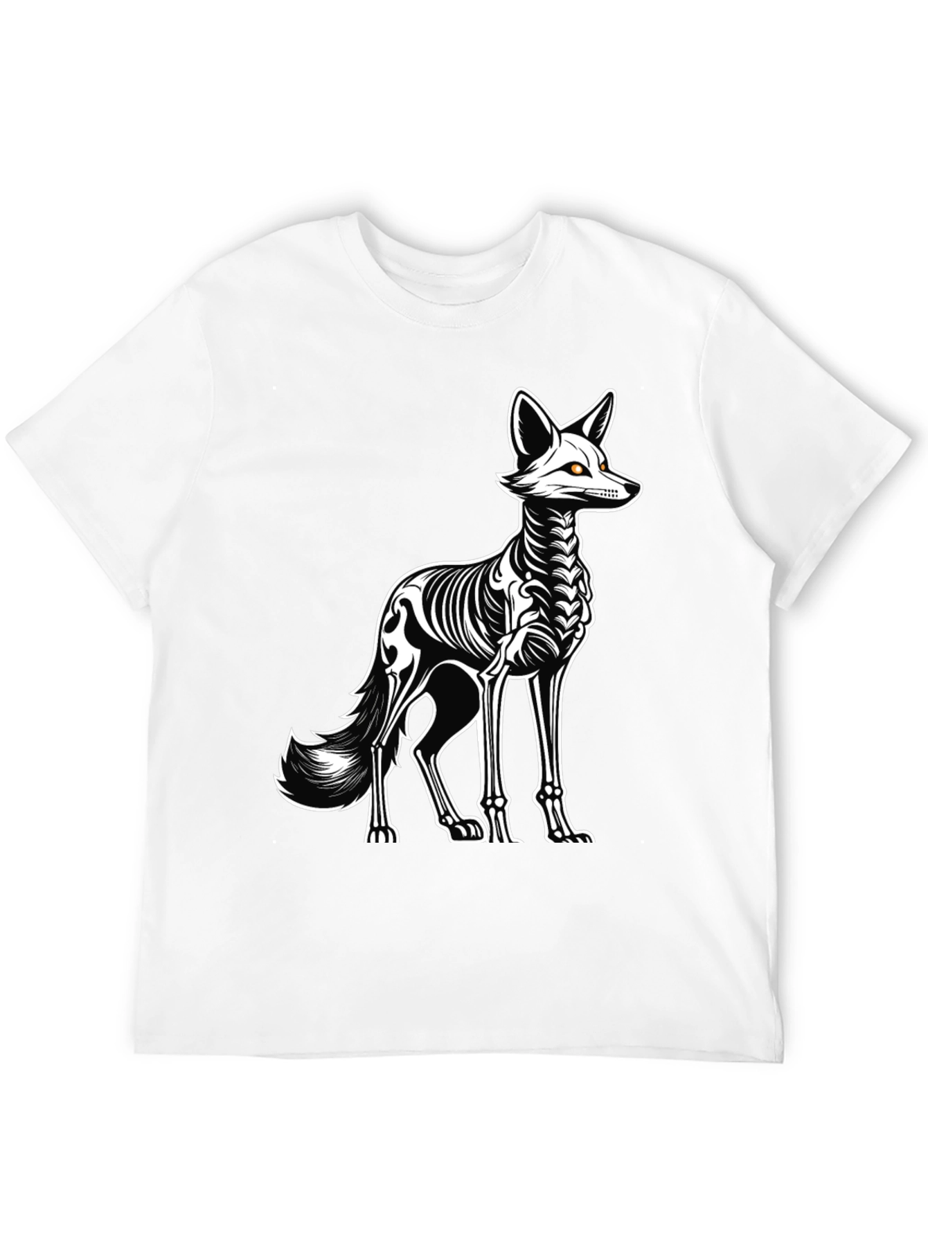 Skeleton Fox Graphic Tee - Halloween Ready!