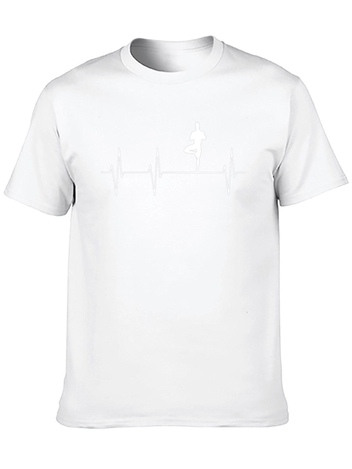 Yoga Heartbeat T-Shirt - Black Cotton Tee
