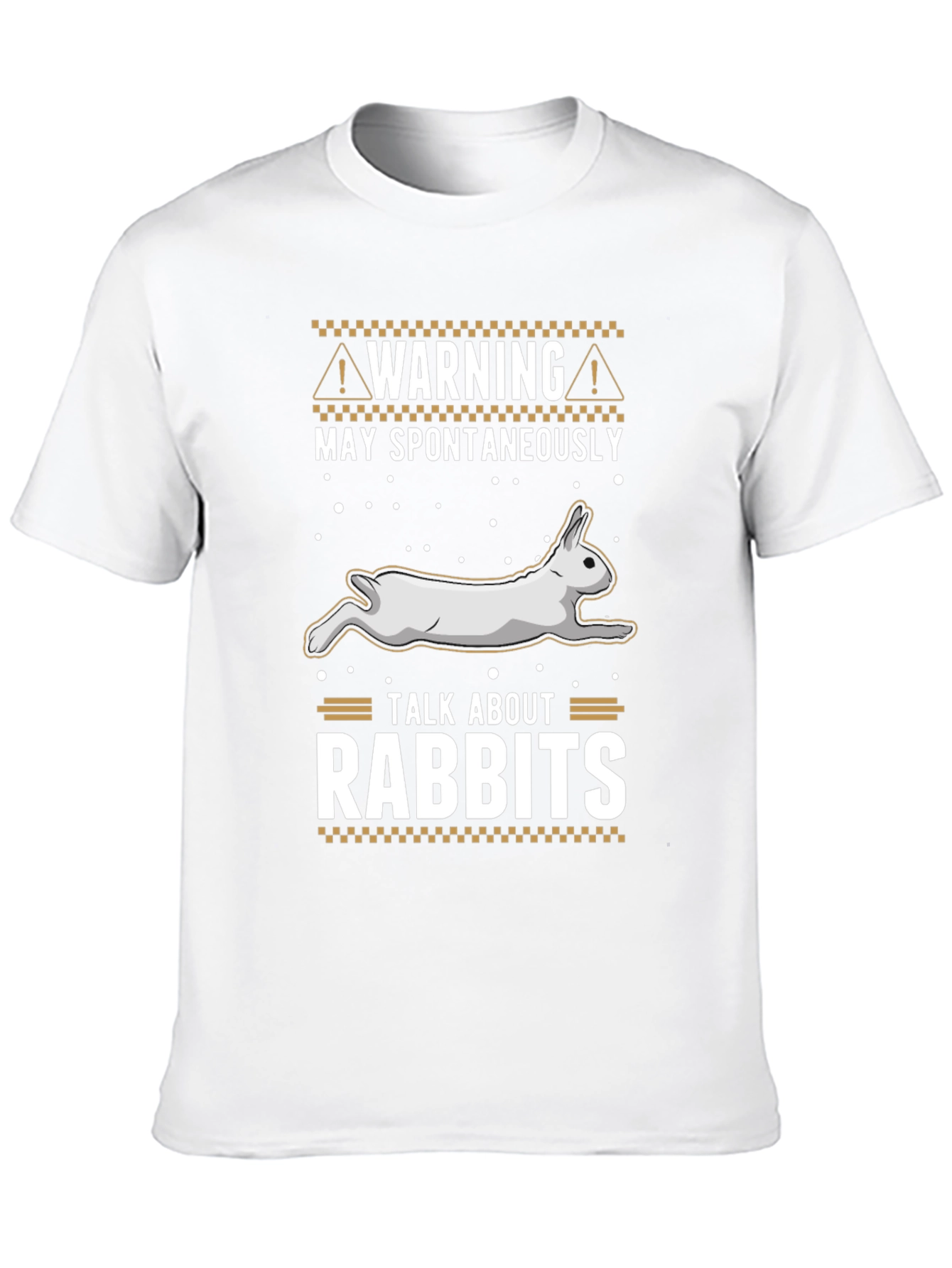 Warning May Spontaneously Talk About Rabbits T-Shirt