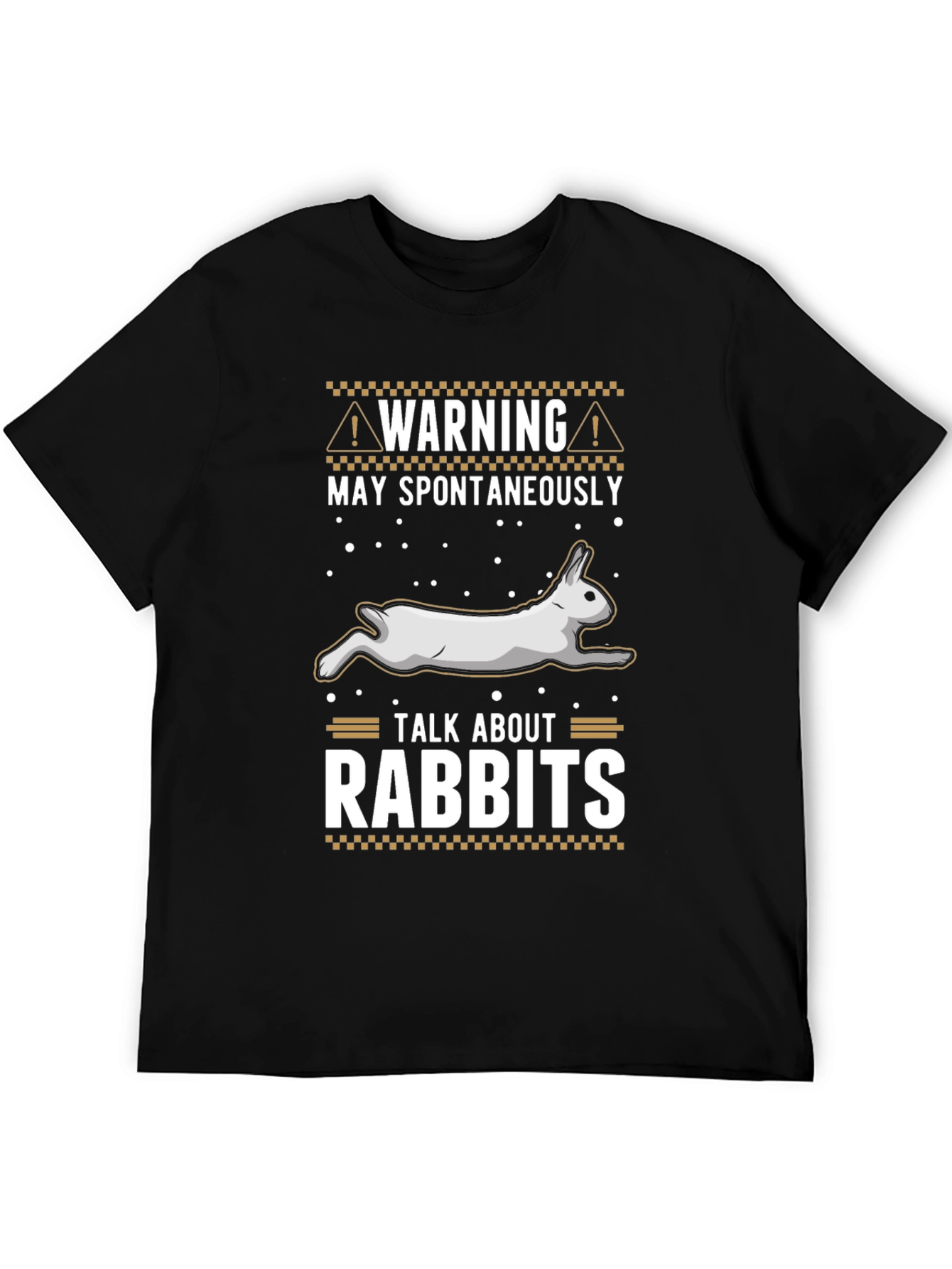 Warning May Spontaneously Talk About Rabbits T-Shirt