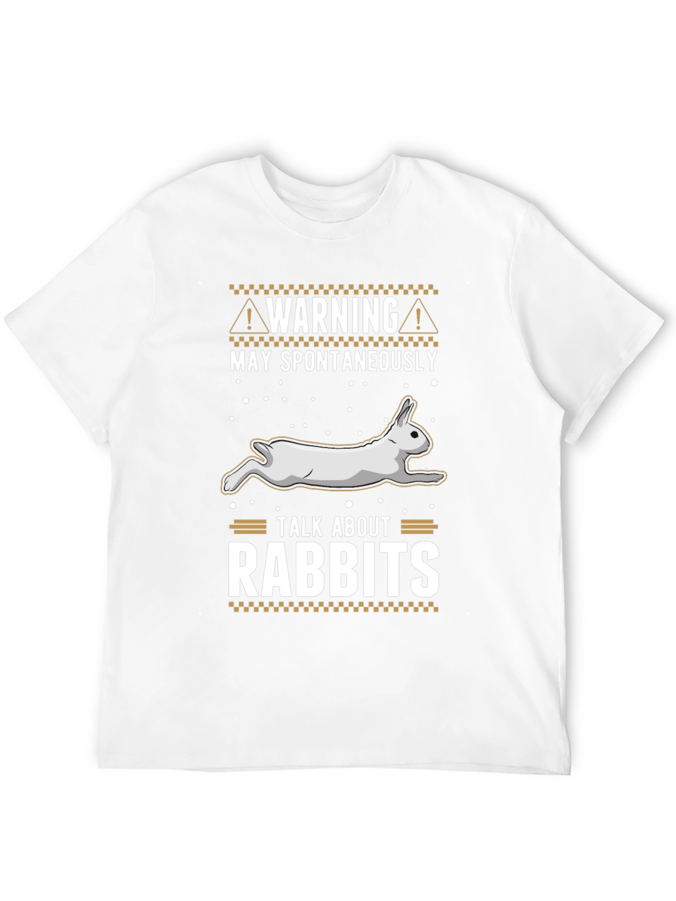 Warning May Spontaneously Talk About Rabbits T-Shirt