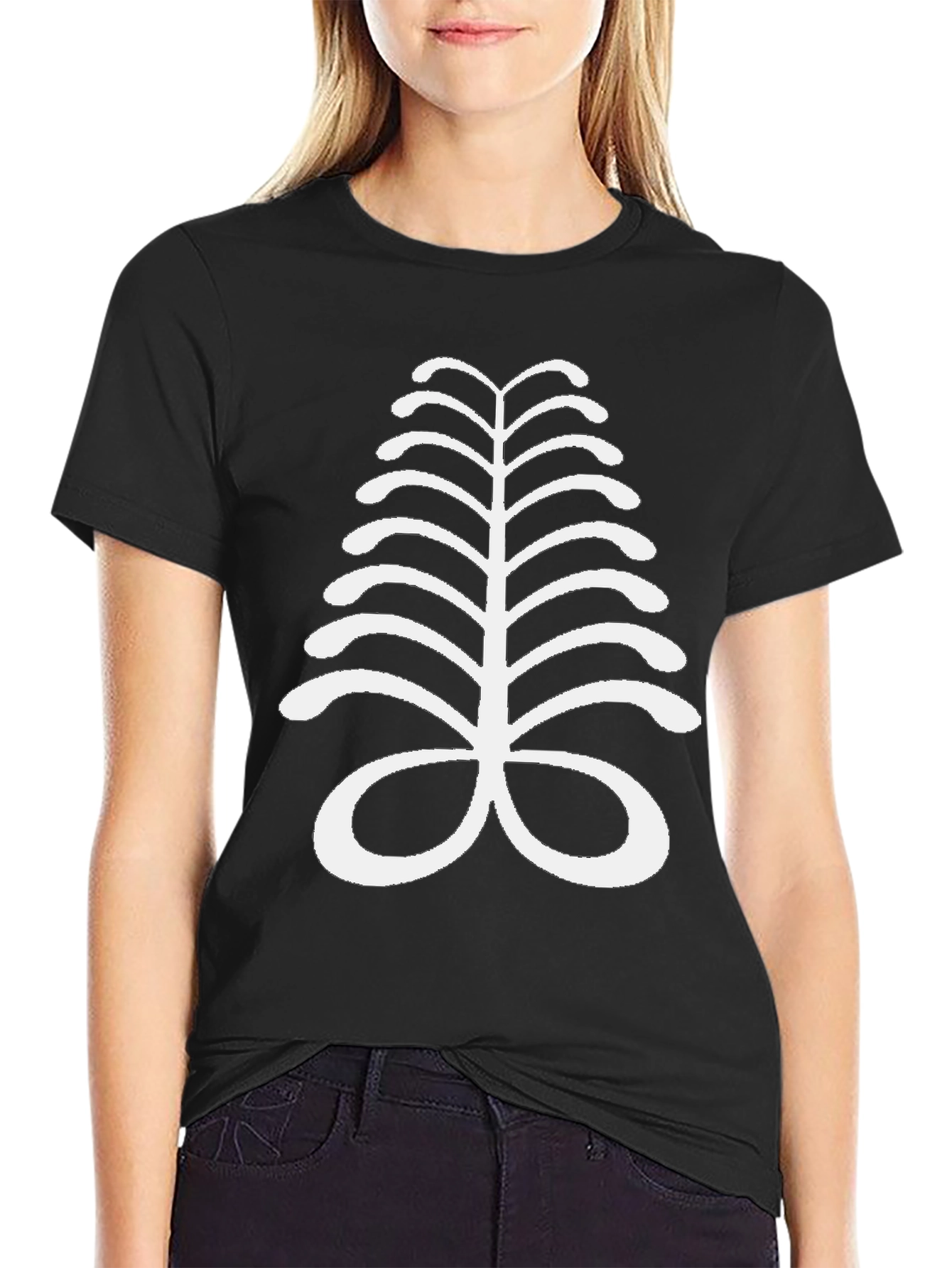 Adinkra Symbol T-Shirt - Black Cotton Tee