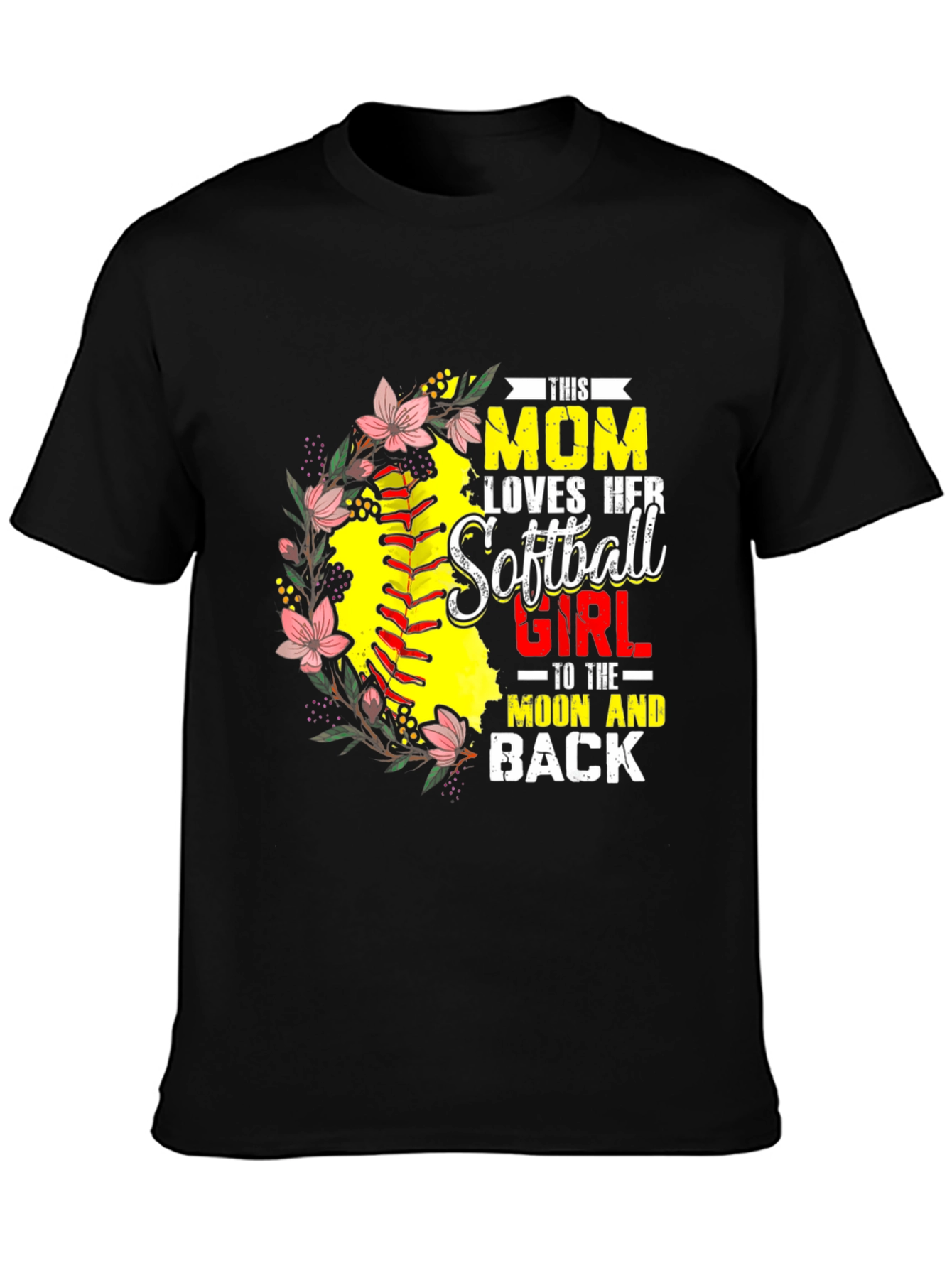 Softball Mom Graphic Tee - Gift for Mom