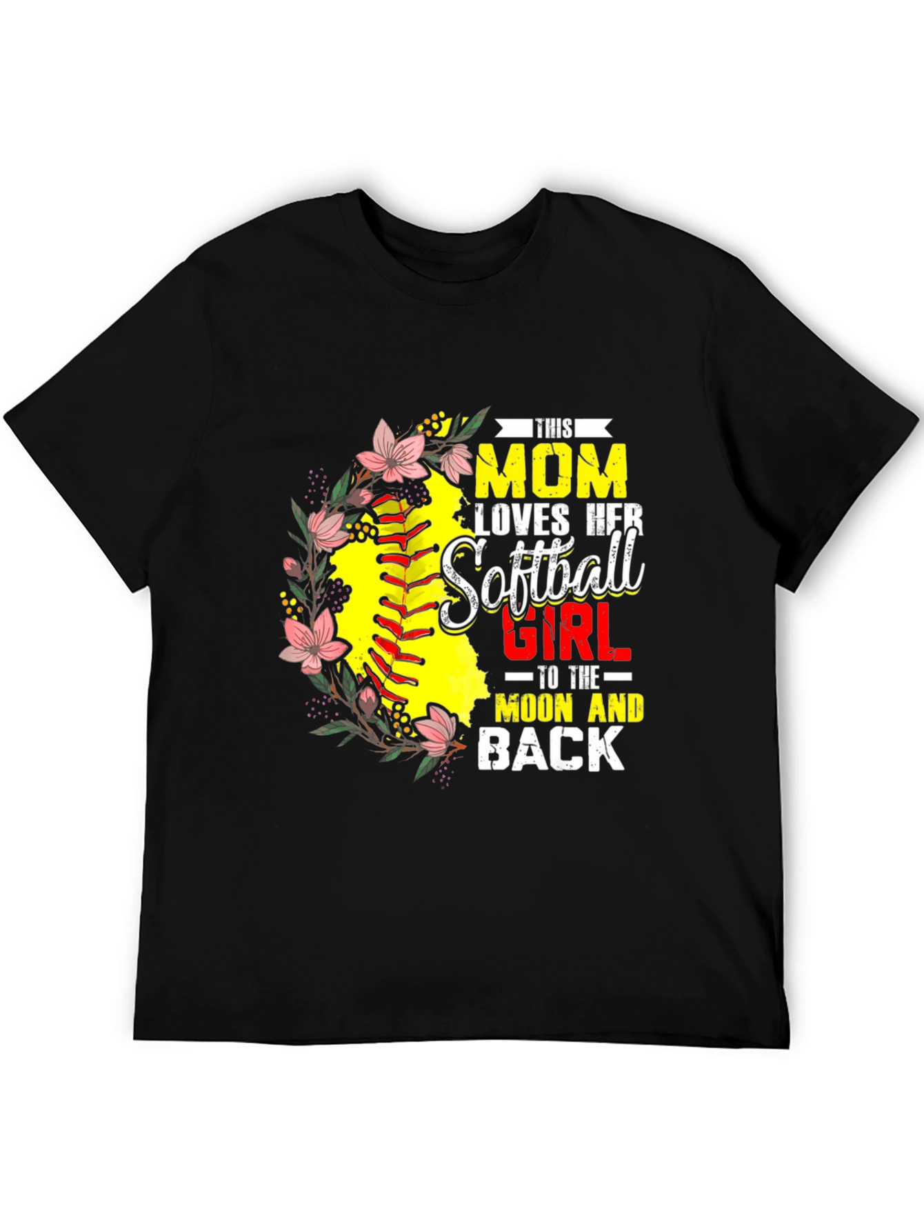 Softball Mom Graphic Tee - Gift for Mom