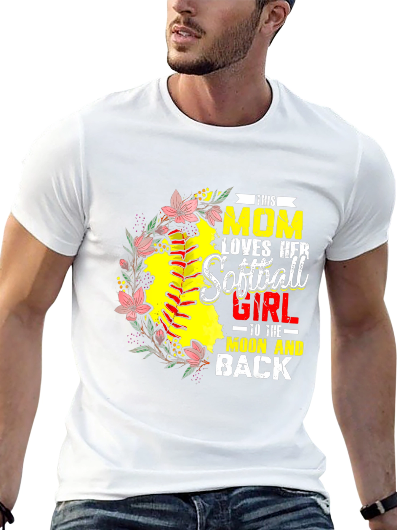Softball Mom Graphic Tee - Gift for Mom