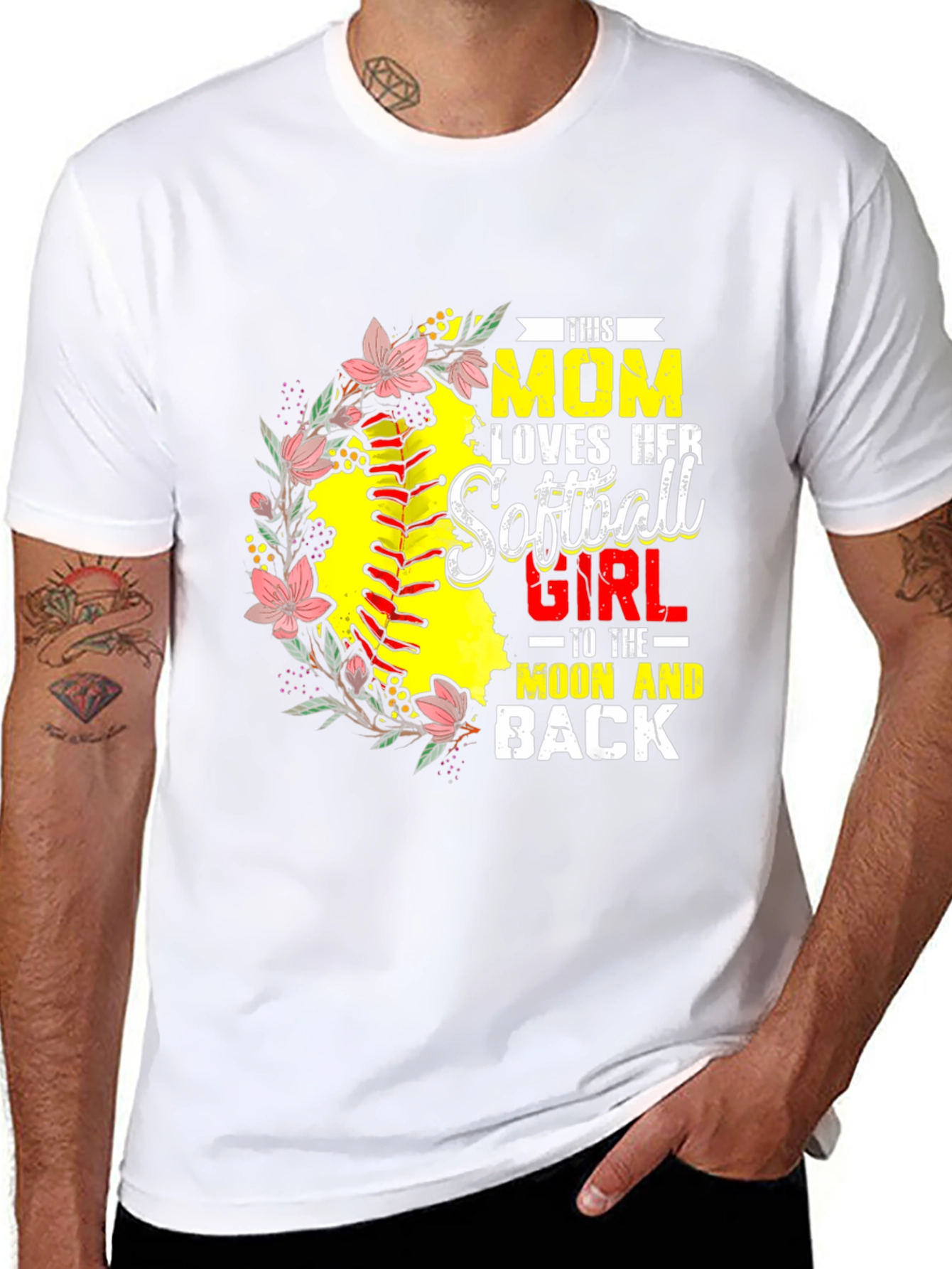 Softball Mom Graphic Tee - Gift for Mom